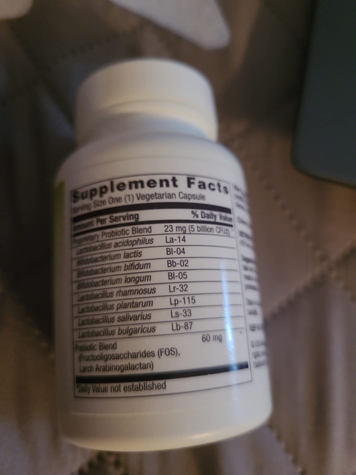 Amazon Basics Probiotic 5 Billion CFU, 8 Probiotic strains with 60 mg Prebiotic Blend, 60 Count Vegetarian Capsules, 2 Month Supply, Supports Healthy Digestion (Previously Solimo), Packaging May Vary customer photo 1