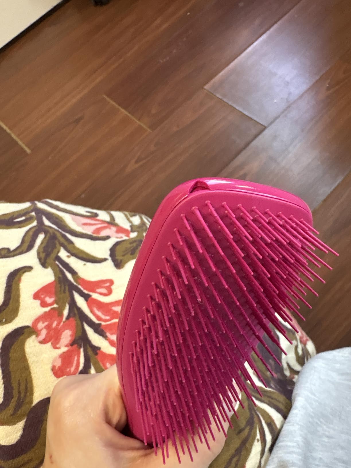 Tangle Teezer Ultimate Detangler Brush, Straight to Wavy, Millennial Pink customer photo 2