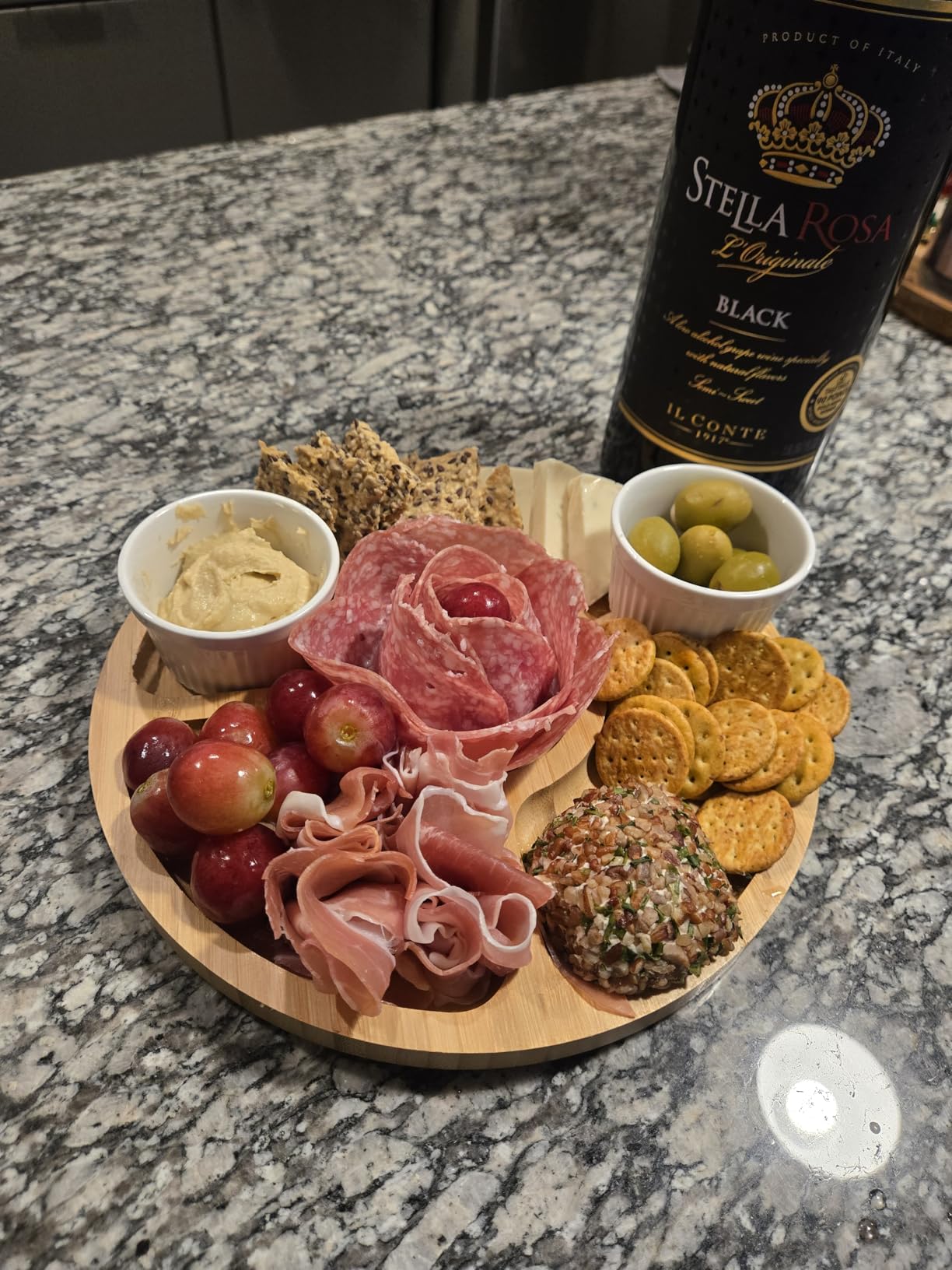 SMIRLY Charcuterie Board Set with Serving Accessories, Bamboo customer photo 1