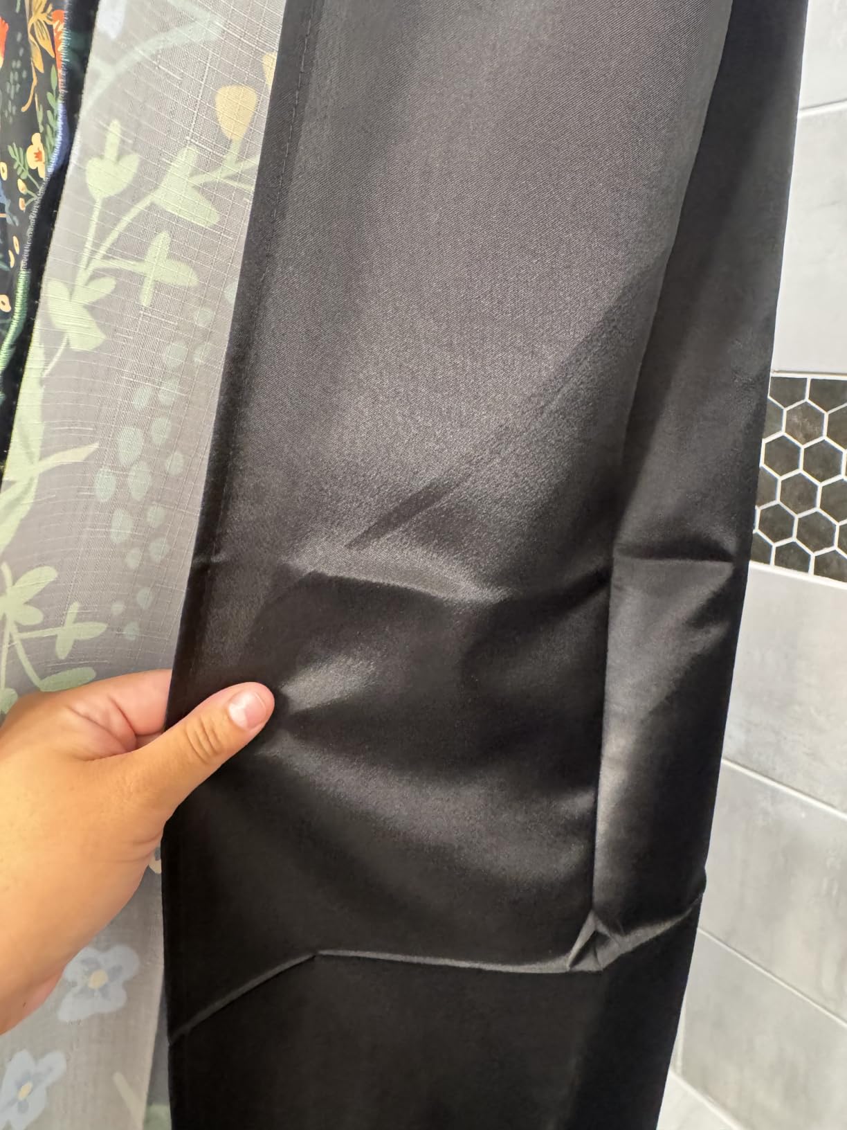Fabric Shower Curtain Liner 72x72 Inch-White Standard Size Shower Liners customer photo 2