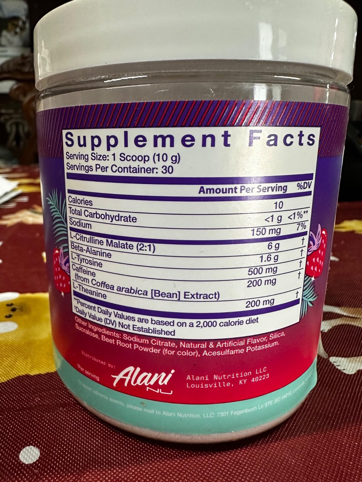 Alani Nu Pre Workout Powder Hawaiian Shaved ICE, Amino Energy Boost, Endurance Supplement, Sugar Free, 200mg Caffeine, L-Theanine, Beta-Alanine, L-Citrulline, 30 Servings customer photo 2