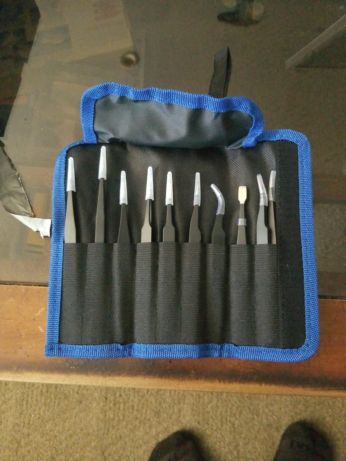 Tweezers Precision Set,Easily Life 10pcs ESD Tweezers Set, Anti Static Stainless Steel Anti Magnetic Tweezers Set with Storage Bag for Craft,Electronics Repair,jewelry repair,Laboratory Work,etc customer photo 2