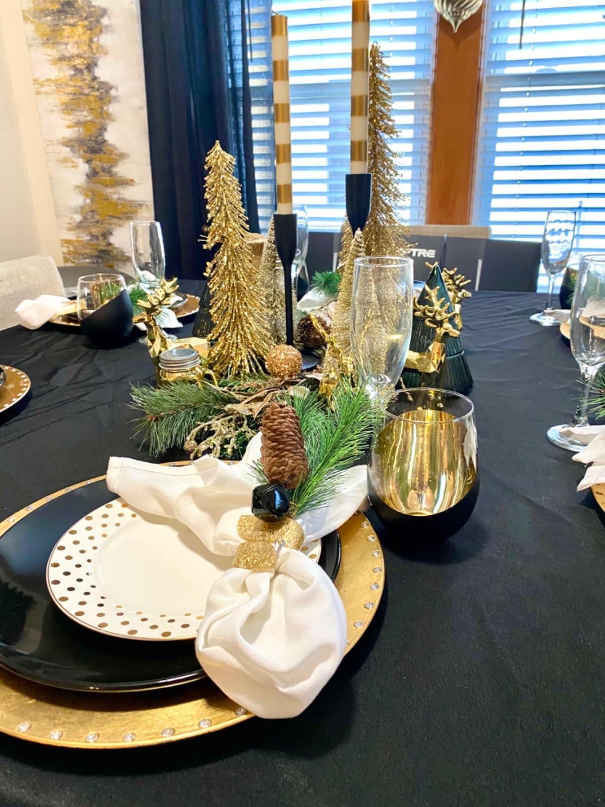 MyGift Stemless Wine Glasses Set of 4 - Copper Accent Modern Barware, Elegant Wedding & Celebration Cups with Luxe Metallic Finish, Dishwasher Safe customer photo 2