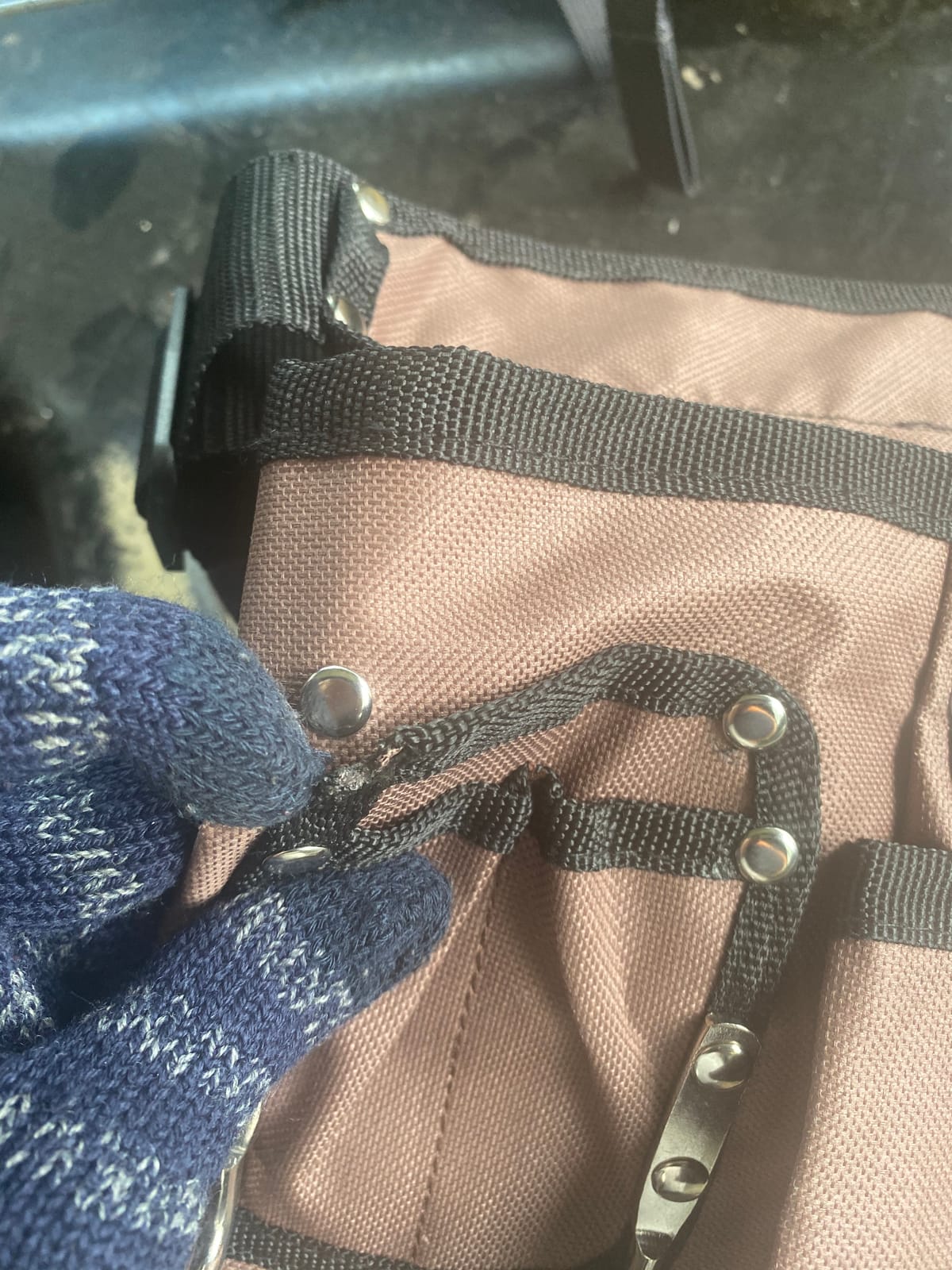 11 Pocket Brown and Black Heavy Duty Construction Tool Belt, Work Apron, Tool Pouch, with Poly Web Belt Quick Release Buckle - Adjusts from 33” Inches All the Way to 50” Inches customer photo 2