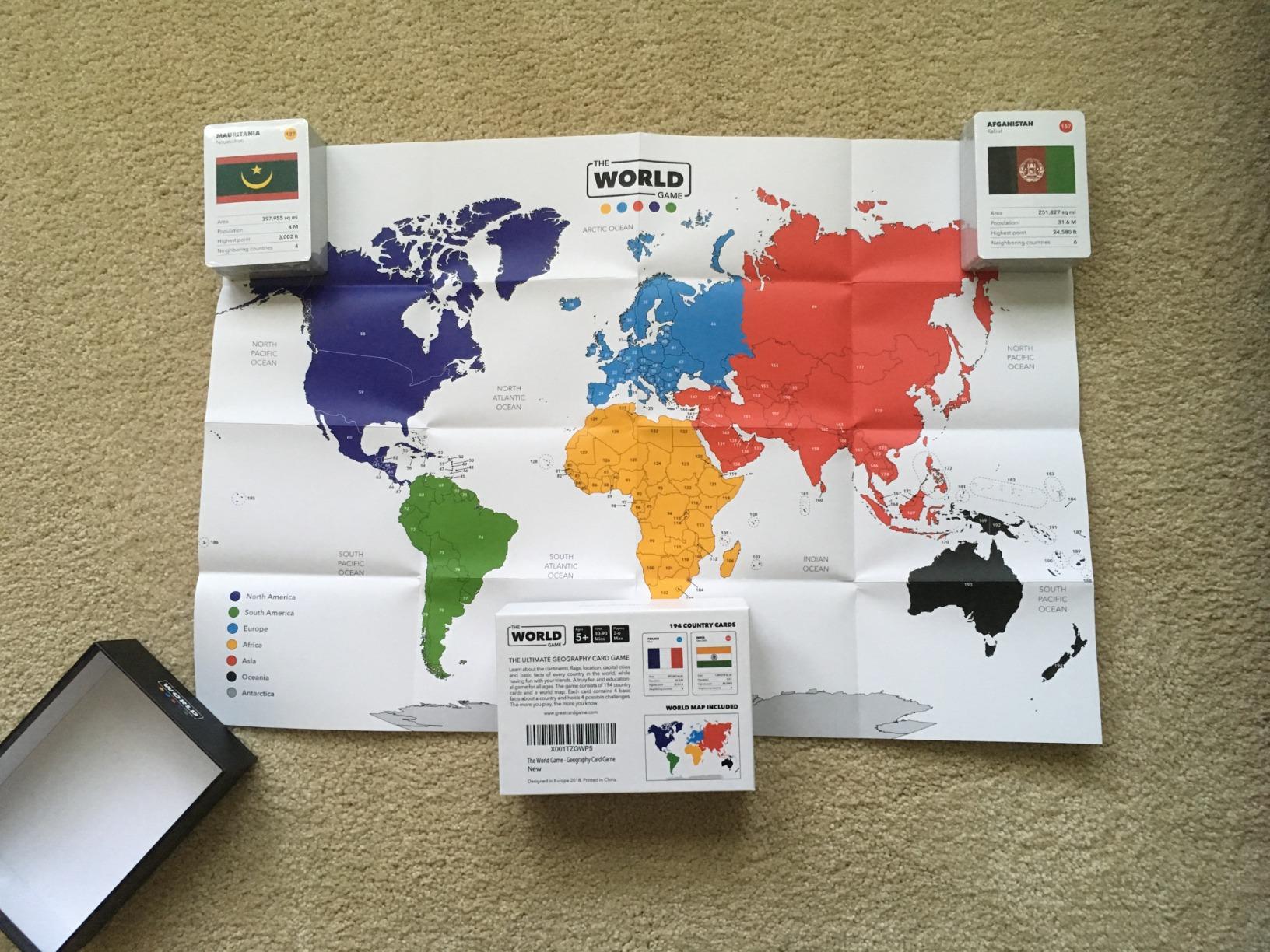 The World Game - Geography Card Game - Educational Games for Kids, Family and Adults - Cool Learning Gift Idea for Teenage Boys & Girls 8-12 with Map customer photo 1