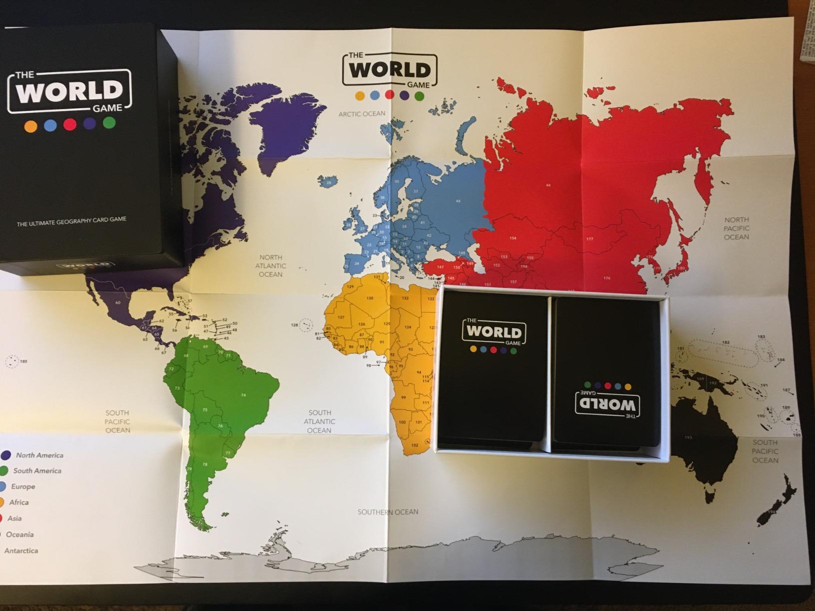 The World Game - Geography Card Game - Educational Games for Kids, Family and Adults - Cool Learning Gift Idea for Teenage Boys & Girls 8-12 with Map customer photo 2