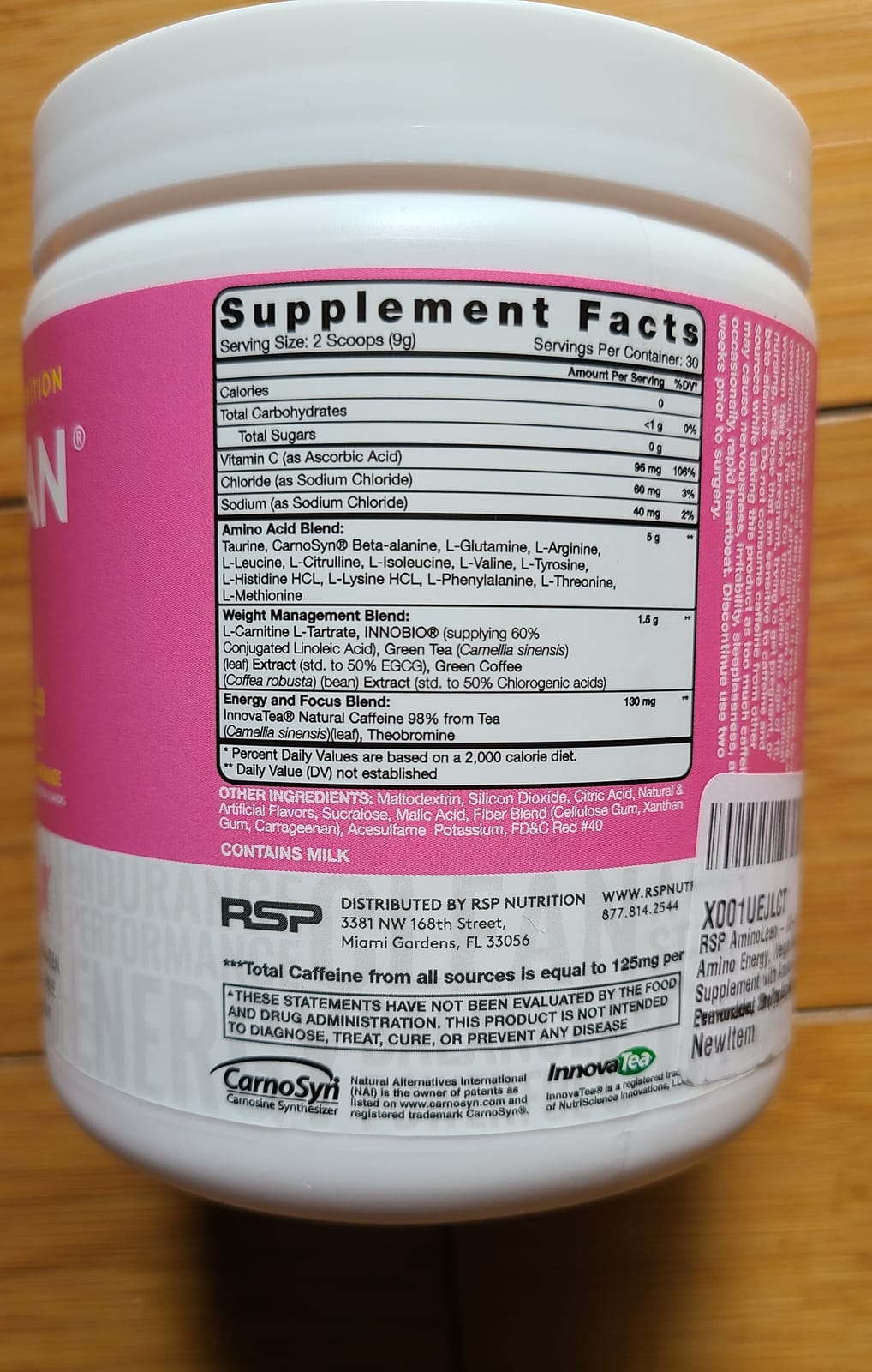 AminoLean Pre Workout Powder - Natural Amino Energy with Vegan Amino Acids customer photo 2