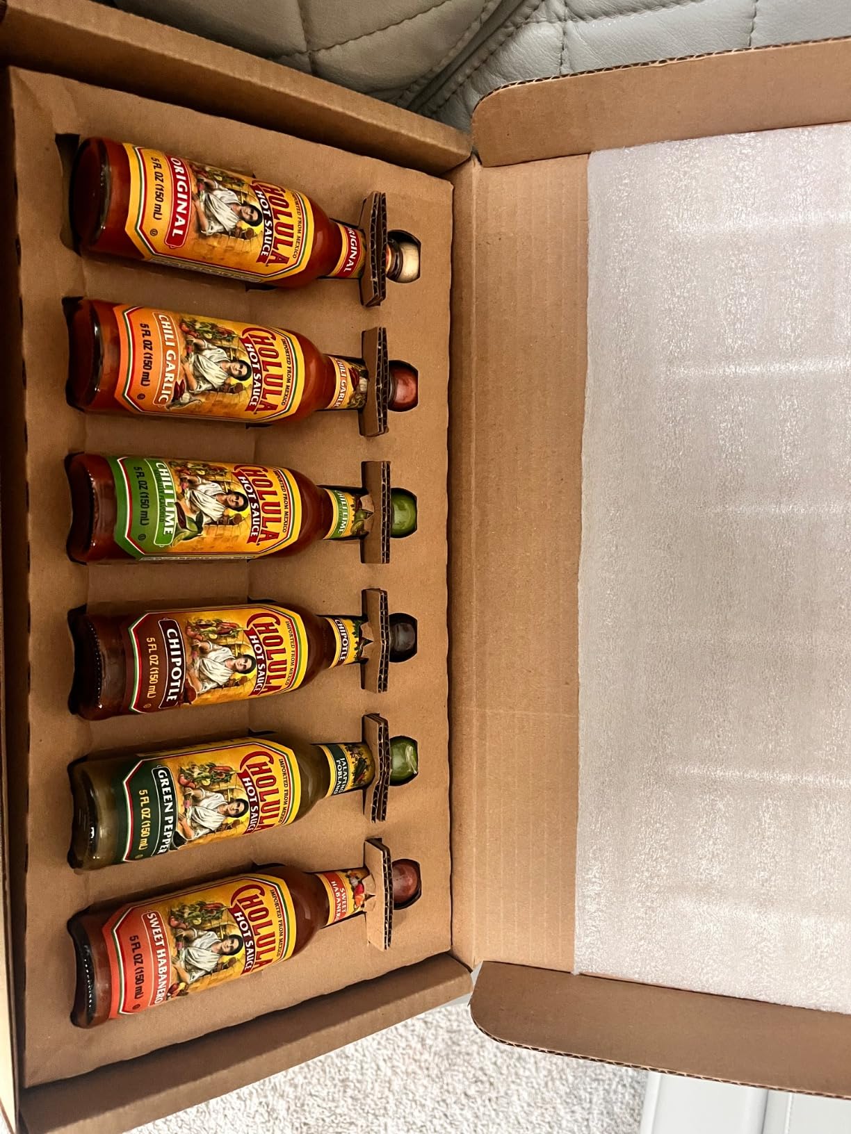 Cholula Hot Sauce Variety Pack, Product of Mexico, Gift Set Includes Six 5 Fl Oz Signature Cholula Hot Sauces for Eggs, Pizza, Mexican Dishes, and More, 30 fl oz customer photo 1