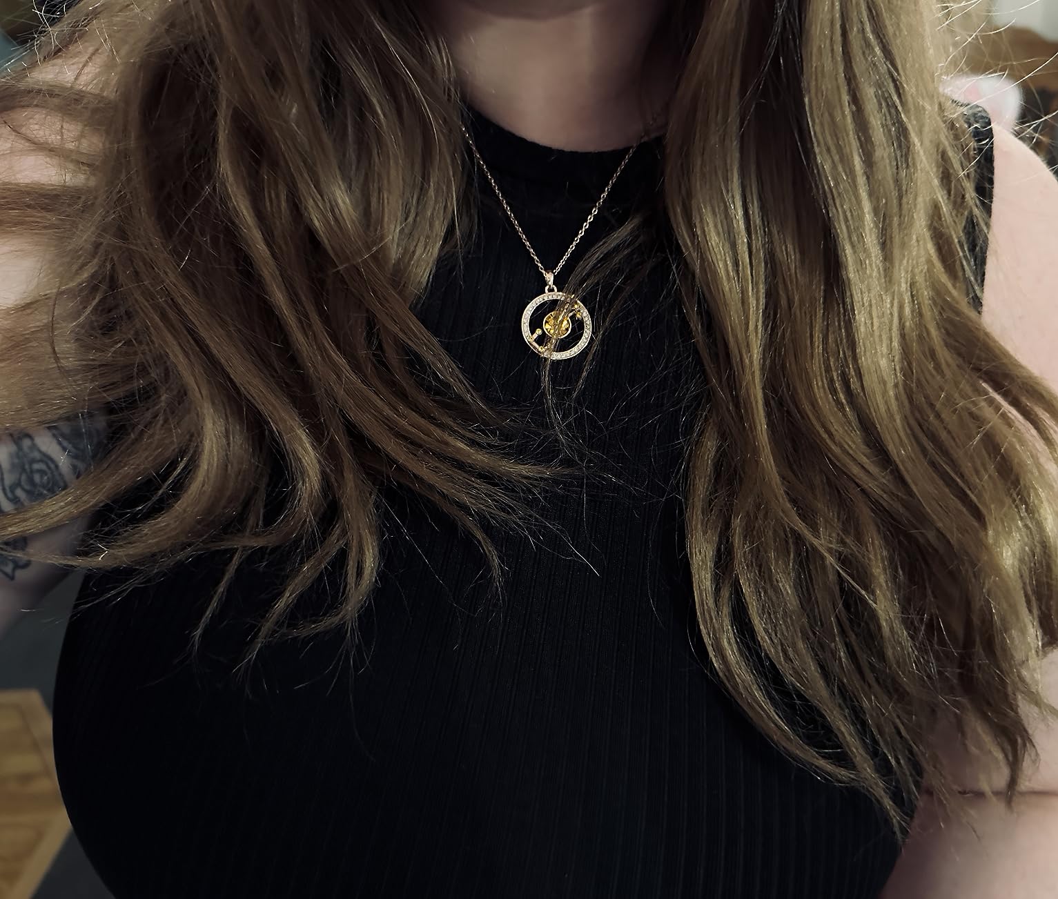 Leafael Gift for Women Zodiac Constellation Pendant Necklaces Made with Premium Crystal Horoscope Jewelry, Rose Gold Plated, 18