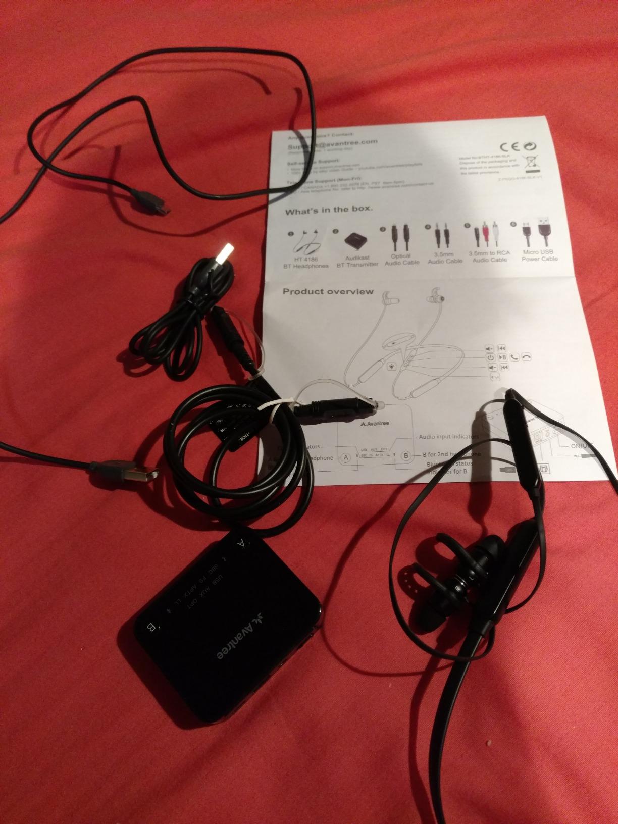 Avantree HT4186 - Wireless Neckband Headphones for TV customer photo 1