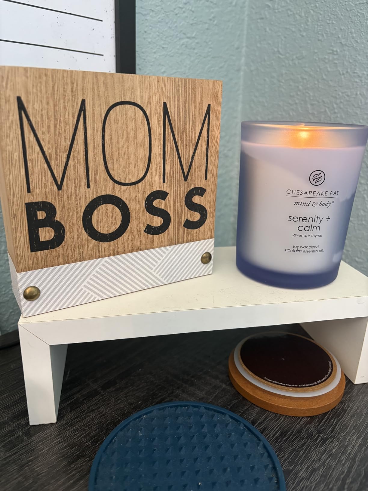 Chesapeake Bay Candle Medium Jar Scented Candle Serenity + Calm (Lavender Thyme) Home Décor Orange Gifting Idea Burn Time of 50 Hours customer photo 1