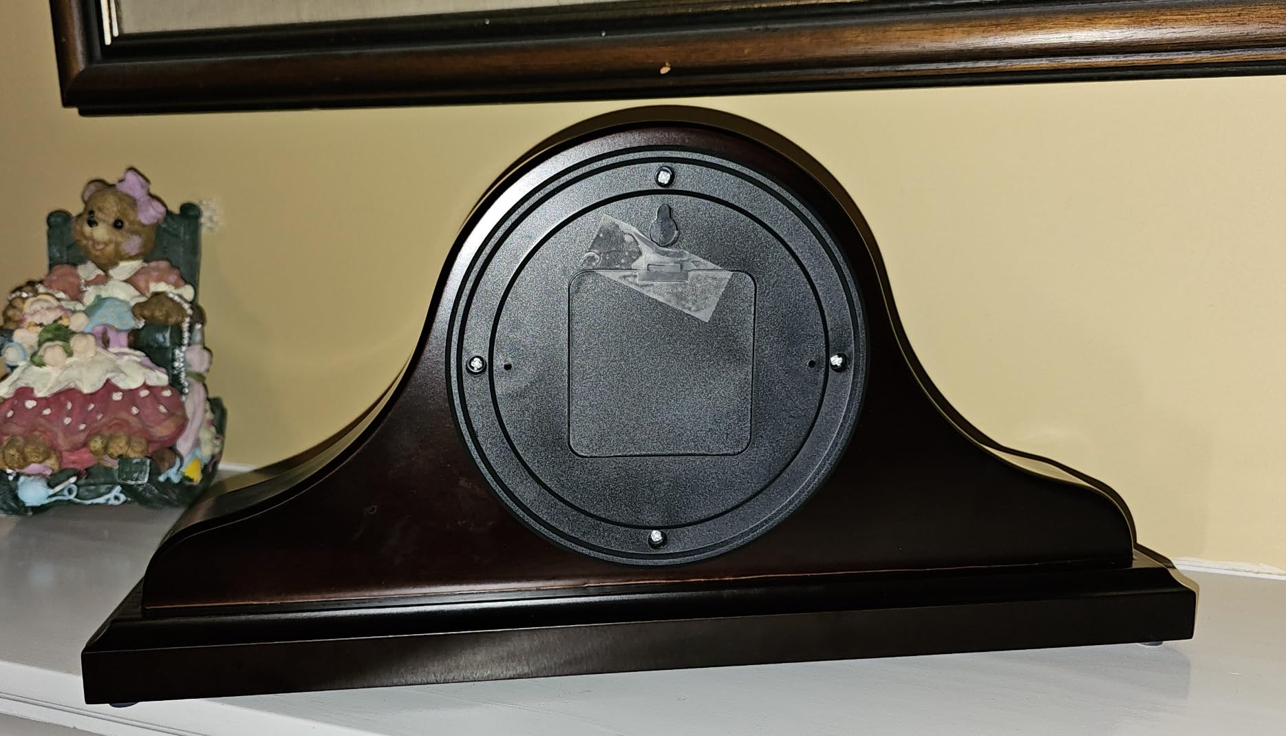 Mantel Clock for Fireplace, Solid Wood Silent Non-Chiming Mantle Clock customer photo 2