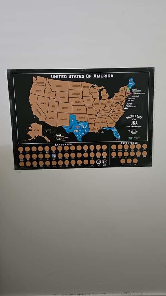 Scratch Off Map of USA + 63 National Parks Bundle (24x17 US Map & 12x16 NP Poster, Black/Gold) - Giftable Travel Tracker Kit with Scratch Pen and Cloth customer photo 1