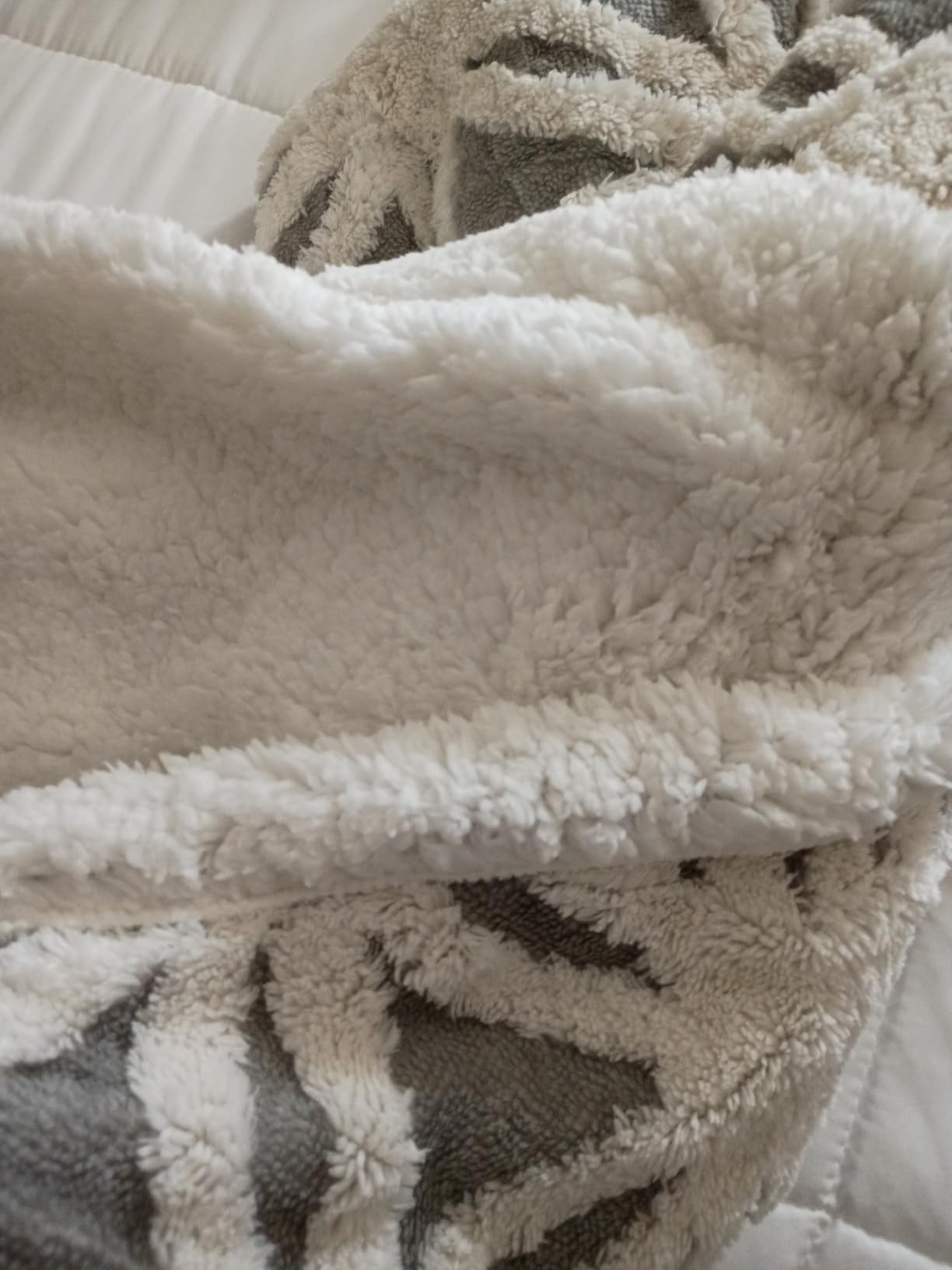 LOMAO Sherpa Fleece Blanket Gifts for Mom Dad Cozy Soft Throw Blanket for Women Men Birthday Gifts Dual Sided Couch Sofa Bed Blanket (Grey,51x63) customer photo 1