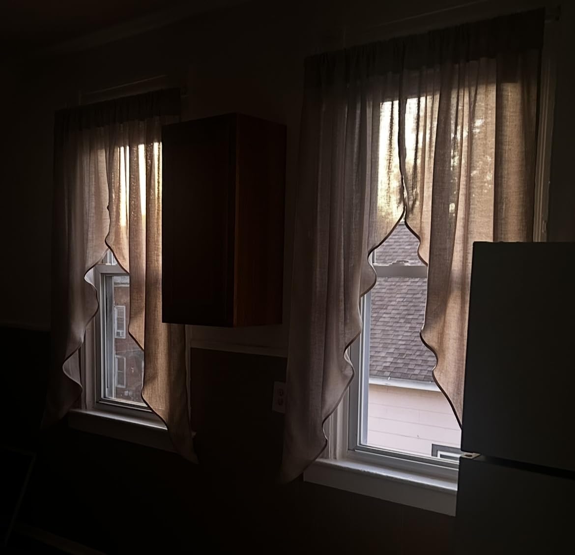 RYB HOME Short Kitchen Valances and Curtain Set for Small Windows customer photo 2