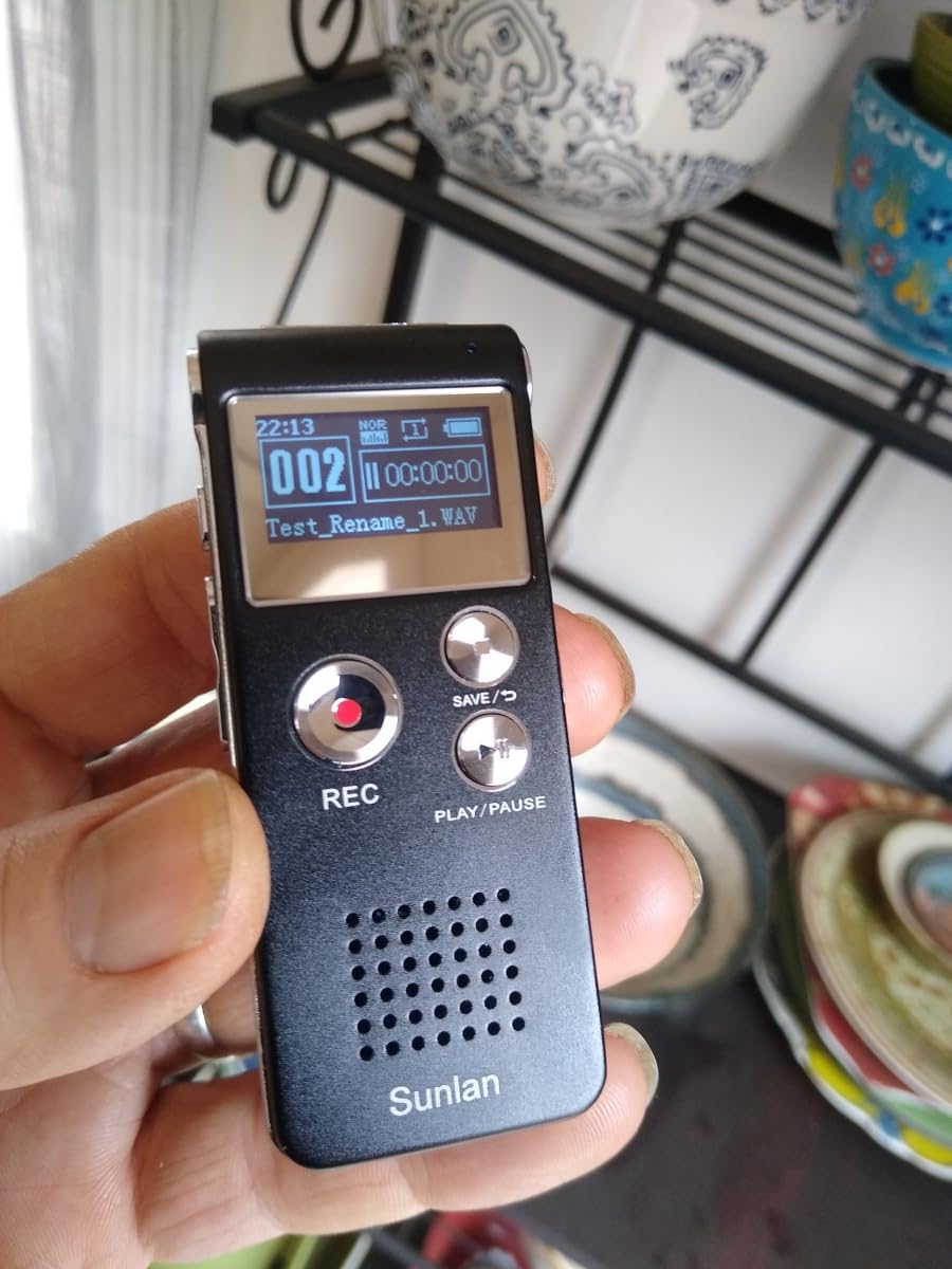 Digital Voice Recorder 16GB Voice Recorder with Playback for Lectures - USB Rechargeable Dictaphone Upgraded Small Tape Recorder Device customer photo 2