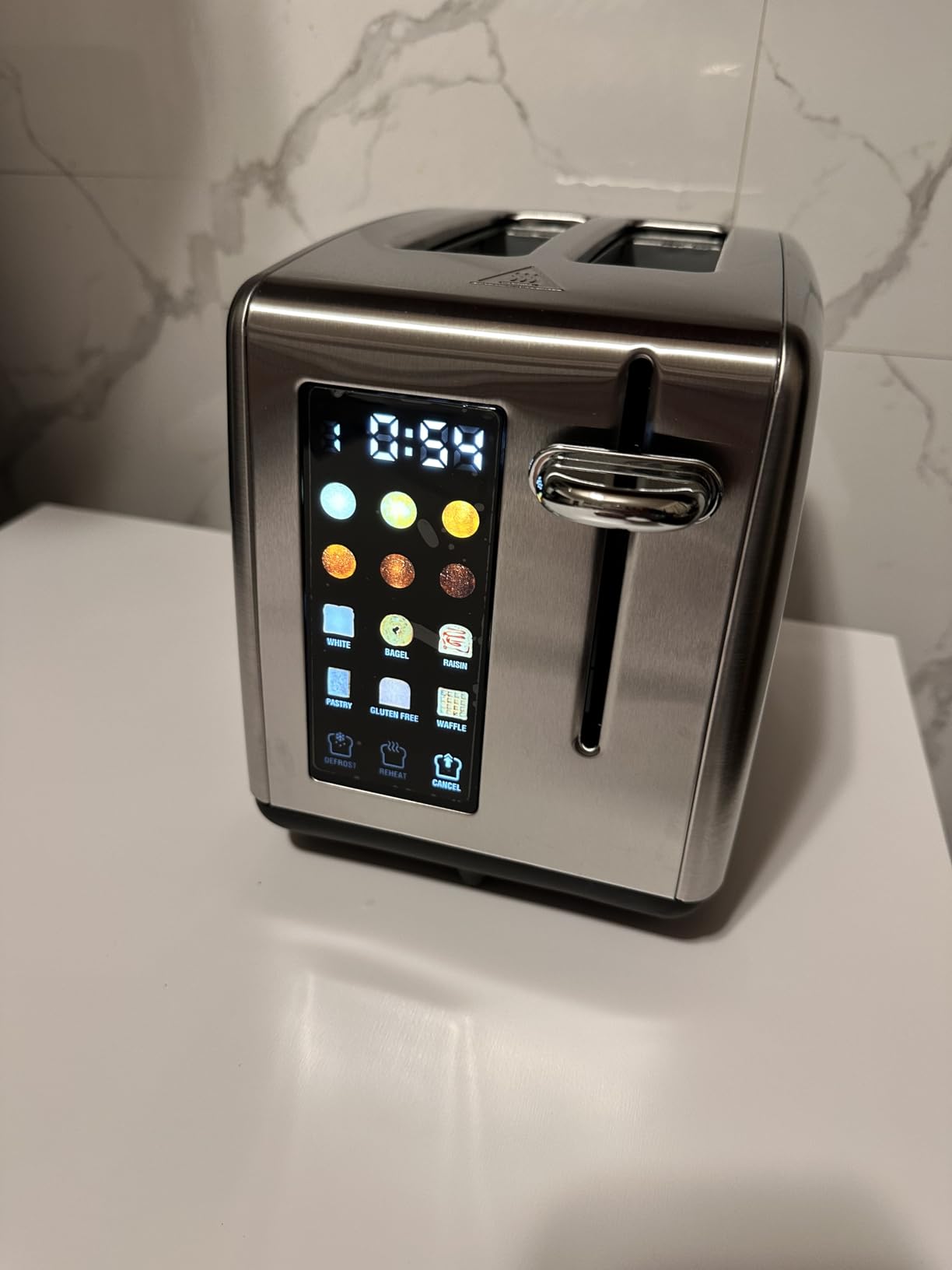 Elite Gourmet 4-Slice Long Slot Toaster, Extra-Wide Slots, 6 Browning customer photo 2