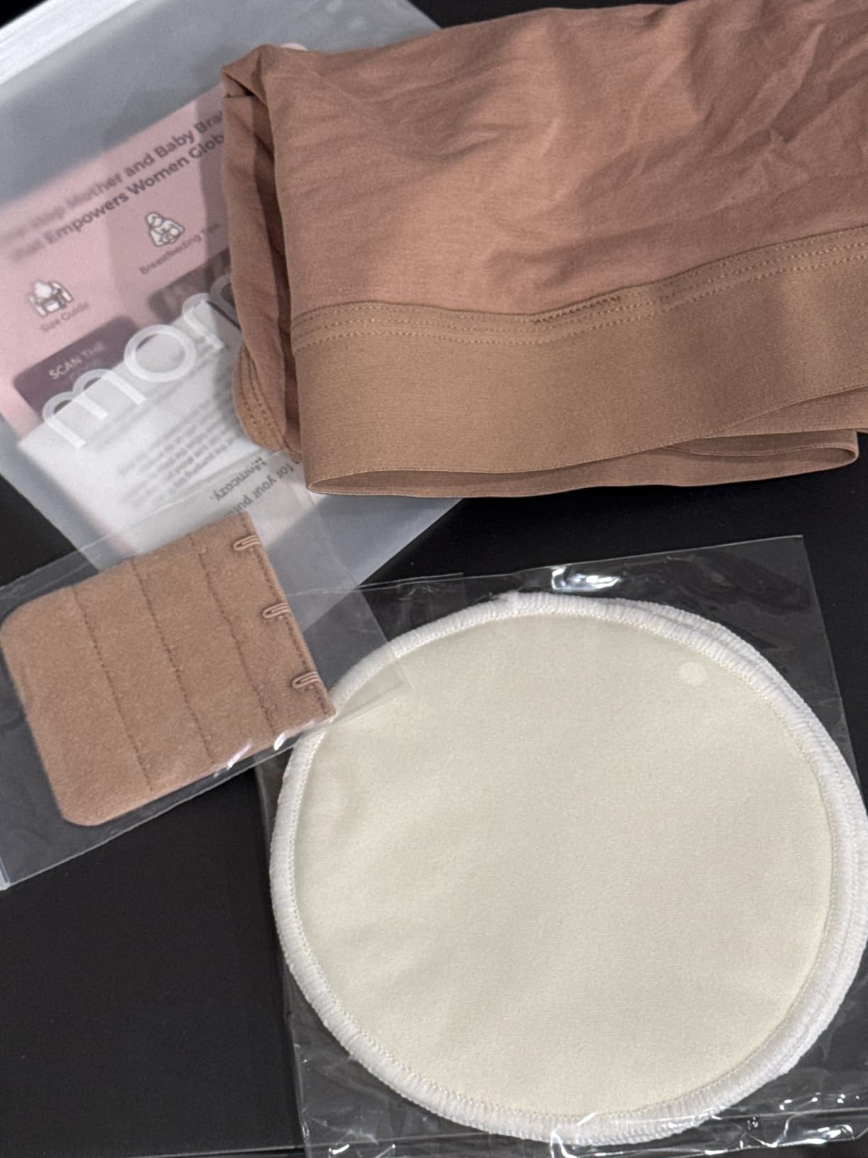 Momcozy Hands Free Pumping & Nursing Bra, Adjustable Cotton Breast Pump Bra customer photo 1