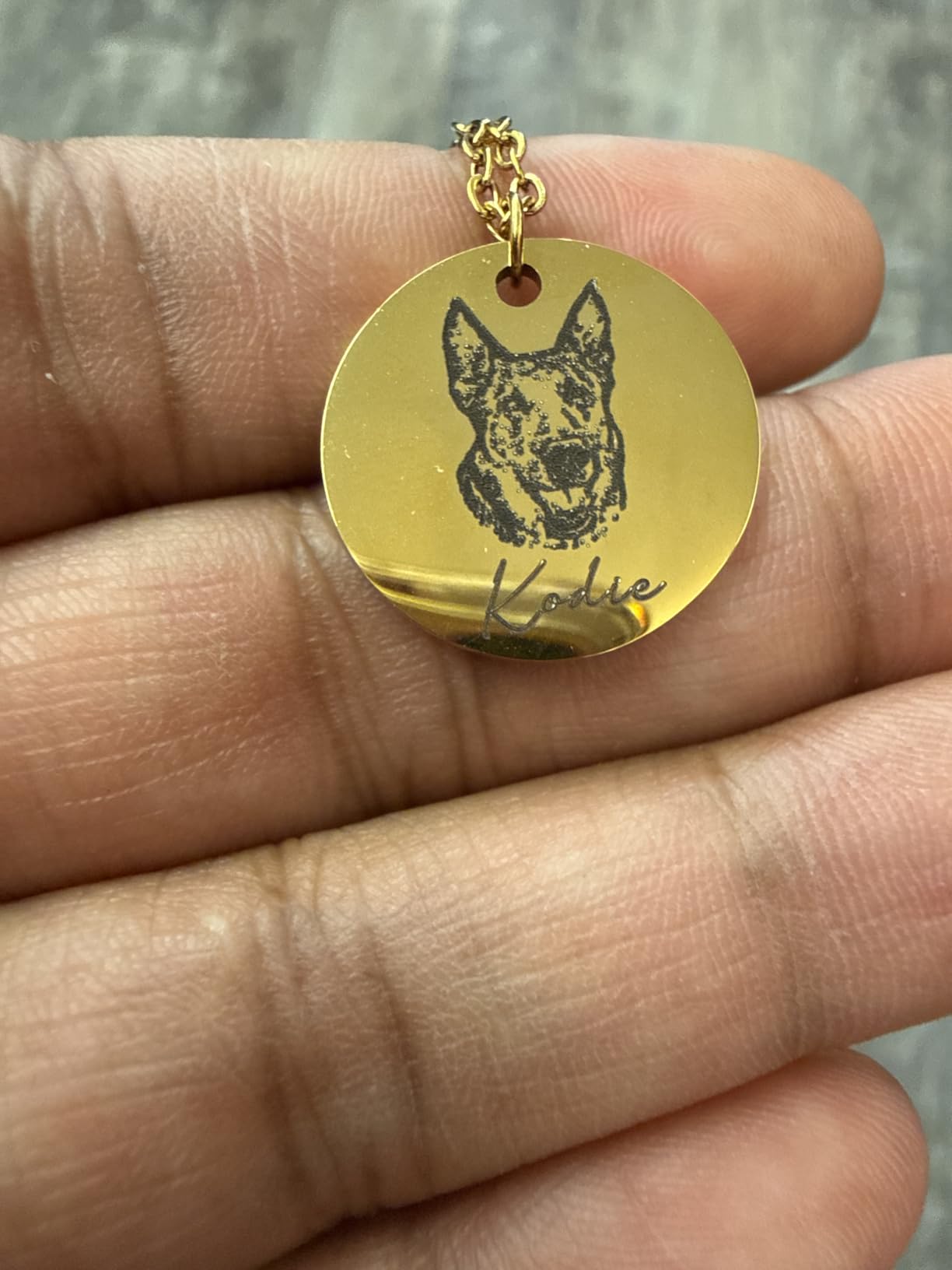 Dog Necklace for Women, Personalized Pet Necklace, Dog Mom Gifts for Women customer photo 1