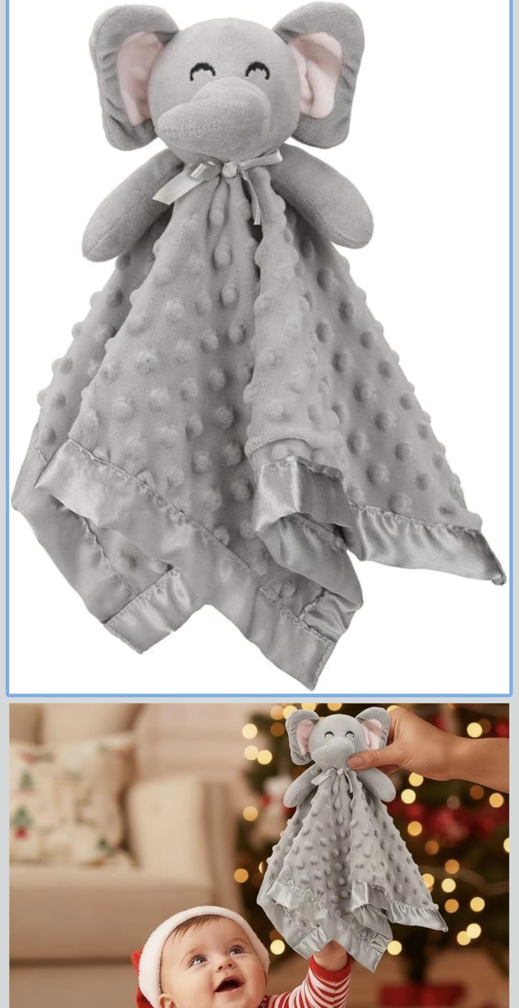 Pro Goleem Loveys for Babies Bunny Security Blanket Baby Girl Gifts Newborn Soft Pink Lovie for Infant and Toddler Snuggle Toy Stuffed Animal, Pink 16 Inch customer photo 1