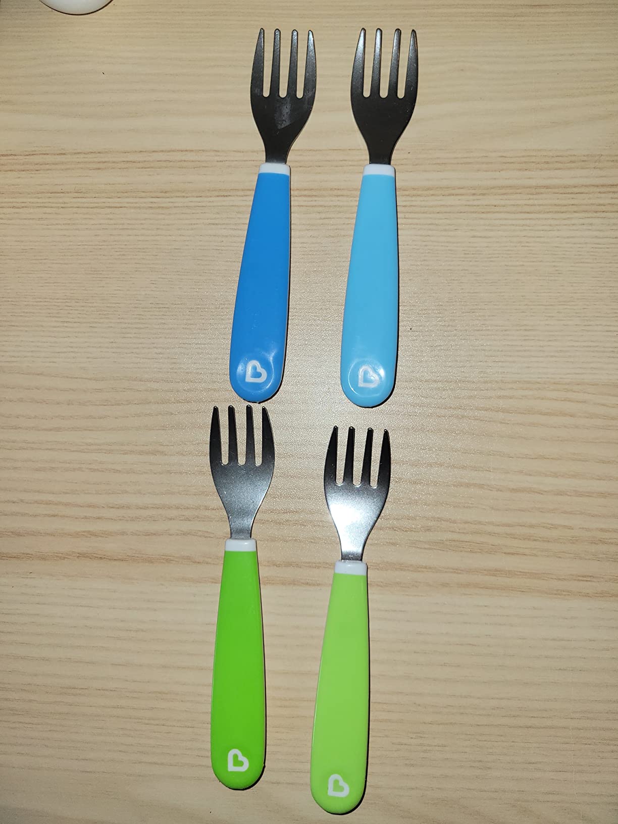 Munchkin® Splash™ Toddler Fork, Knife and Spoon Utensil Set, 6 Pack, Blue/Green customer photo 1