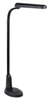 OttLite 24-Watt Floor Lamp with Weighted Base and Adjustable Neck, Black customer photo 2