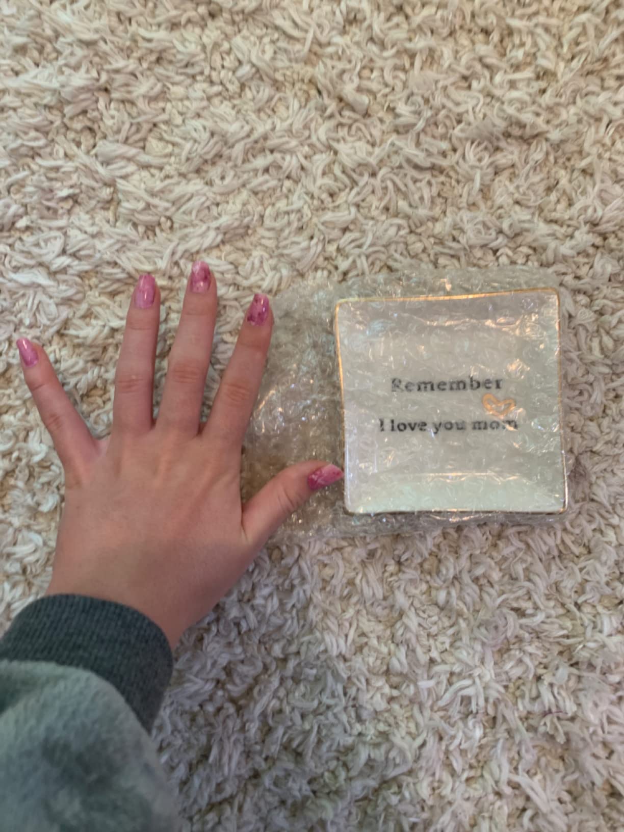 HOME SMILE Sister Birthday Gifts Trinket Dish Jewelry Tray -Always My Sister,Forover My Friend,Gifts for Sisters Bestie BFF Her Mother's Day Valentines Christmas customer photo 2