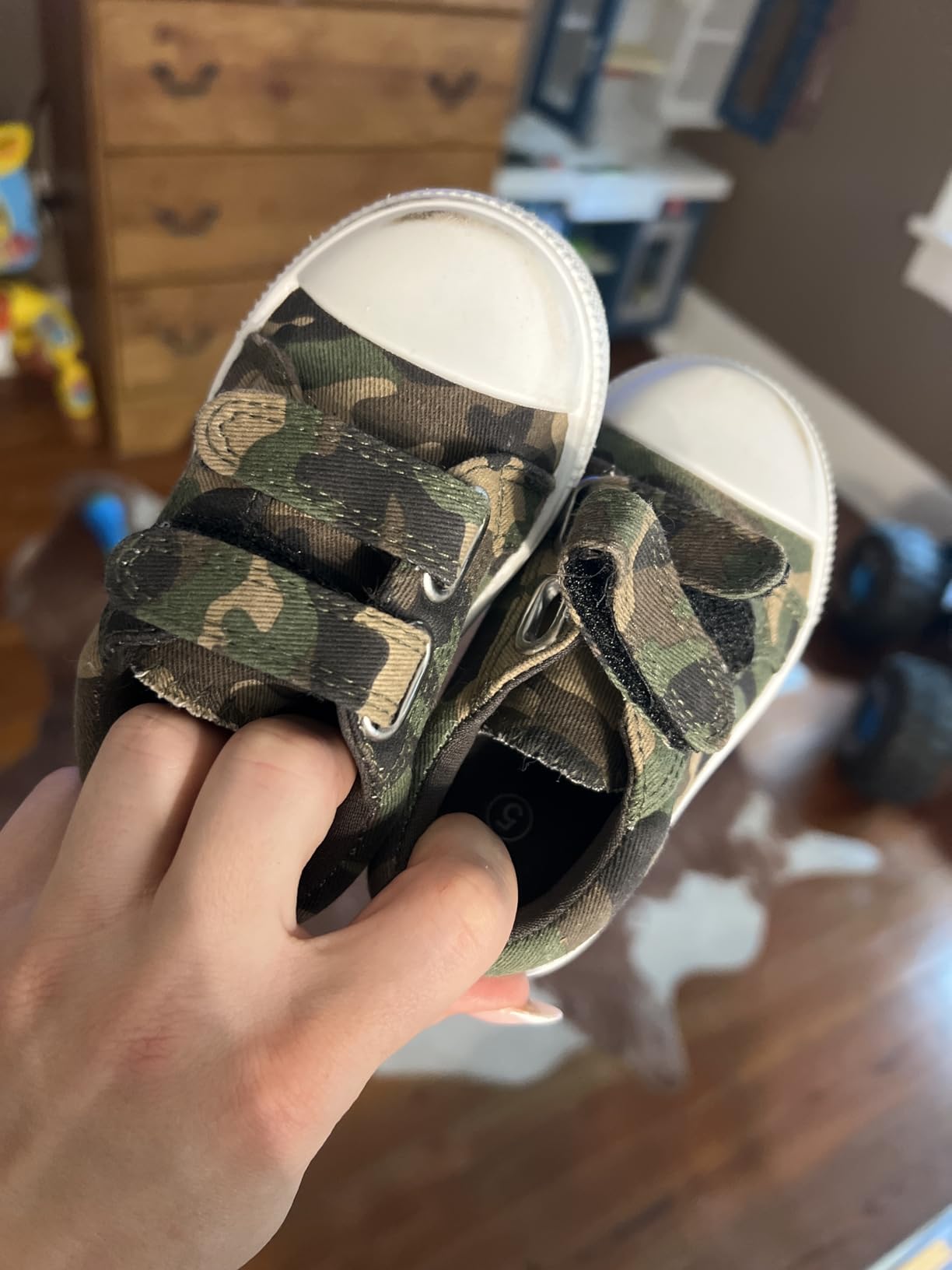 K KomForme Toddler Shoes, Hook & Loop Canvas Sneakers for Boys and Girls customer photo 1