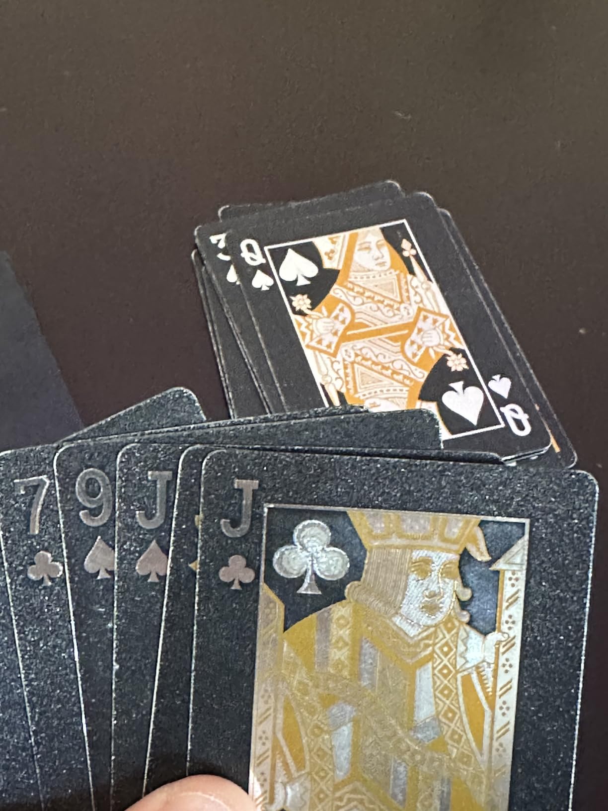 BIERDORF Waterproof Playing Cards, Deck of Cards, Poker Size (Black) customer photo 2