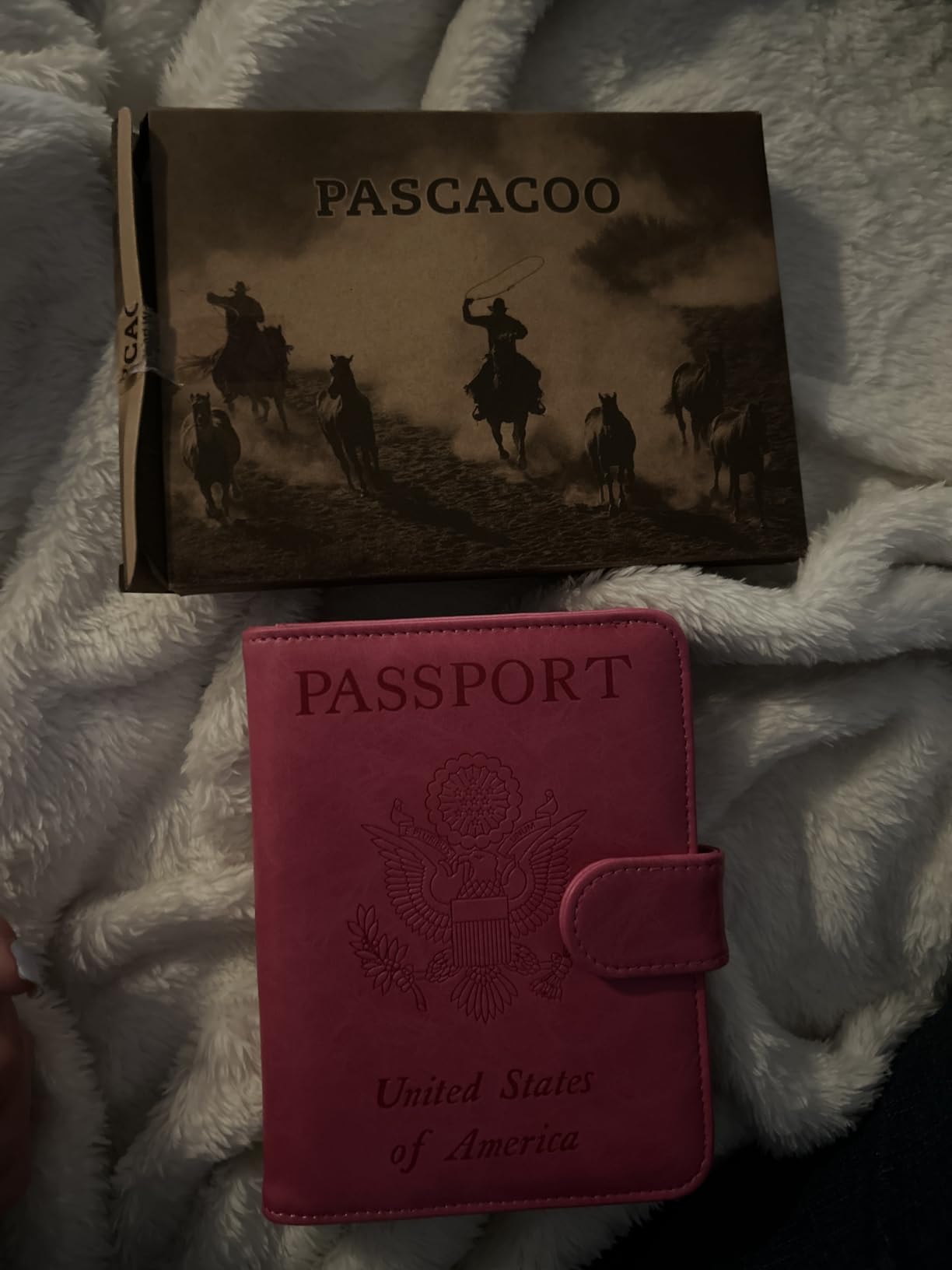 Passport Holder Cover Wallet RFID Blocking, Travel Essentials customer photo 2