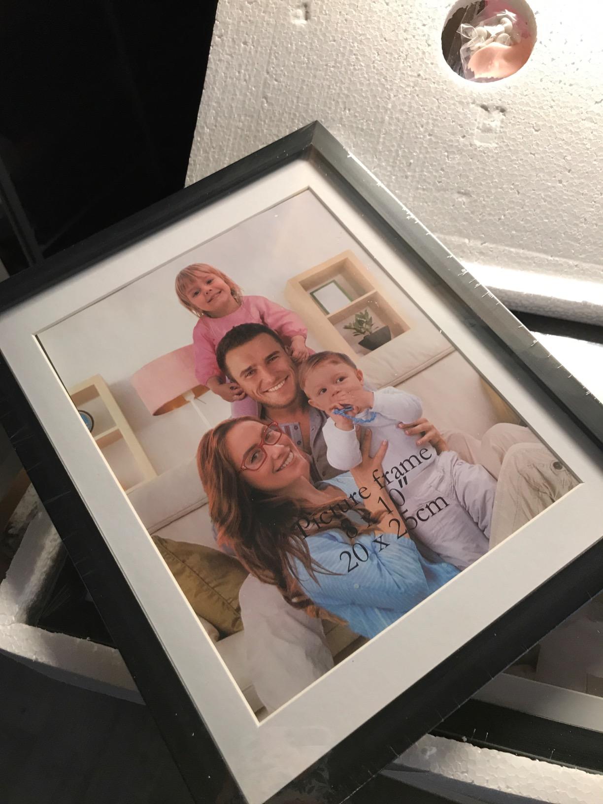 Giftgarden Multi Black Picture Frames with Mat for Multiple Sizes Photos, Four 4x6, Four 5x7, Two 8x10 for Gallery Photo Frame Collage Wall or Tabletop Display, Assortment Pack of 10 customer photo 2