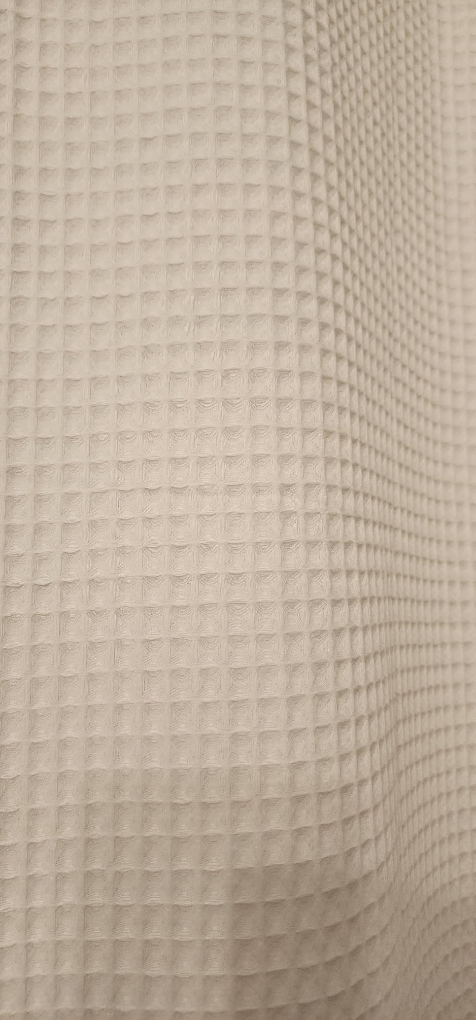Barossa Design Waffle Weave Shower Curtain Fabric White, 72x72 customer photo 1