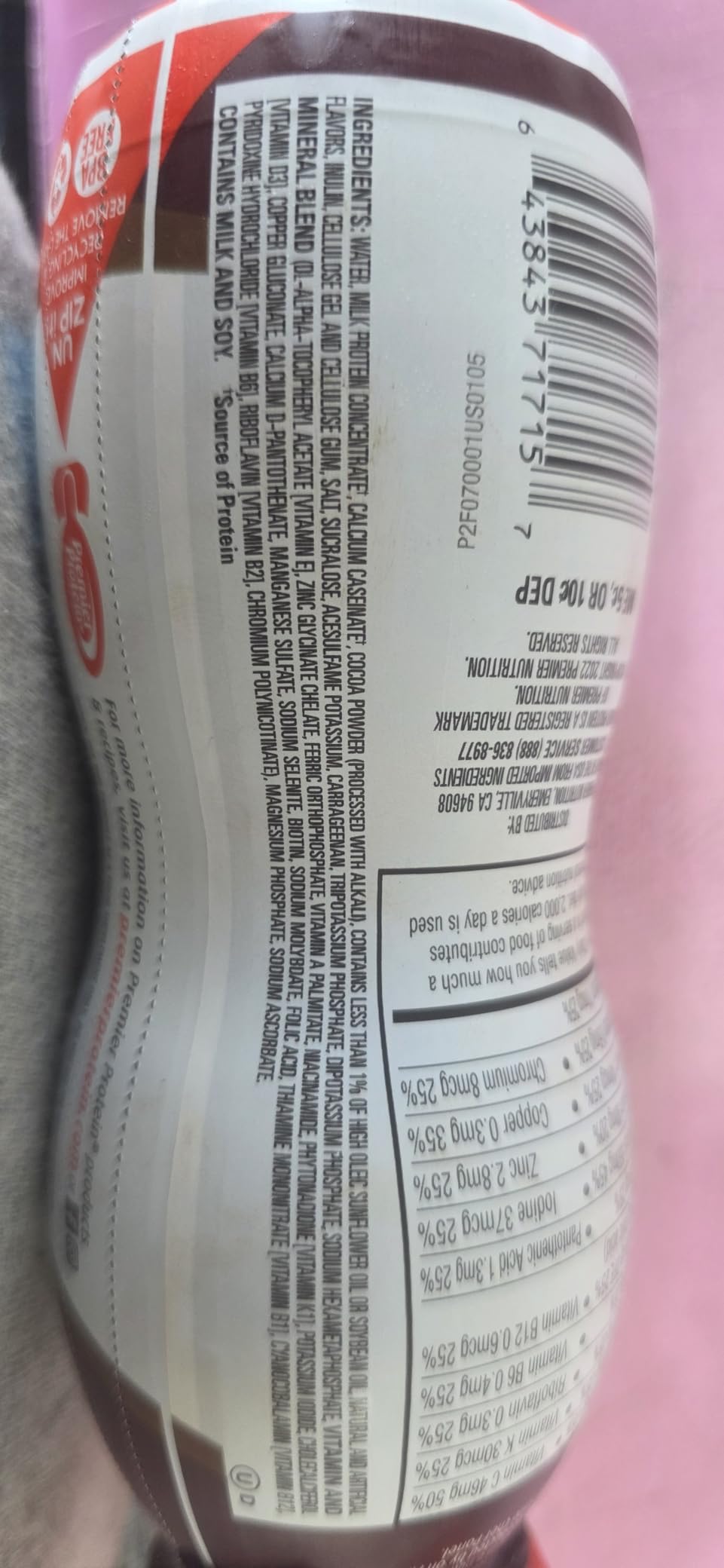 Premier Protein 30g High Protein Shake, Chocolate, 12 Pack customer photo 2