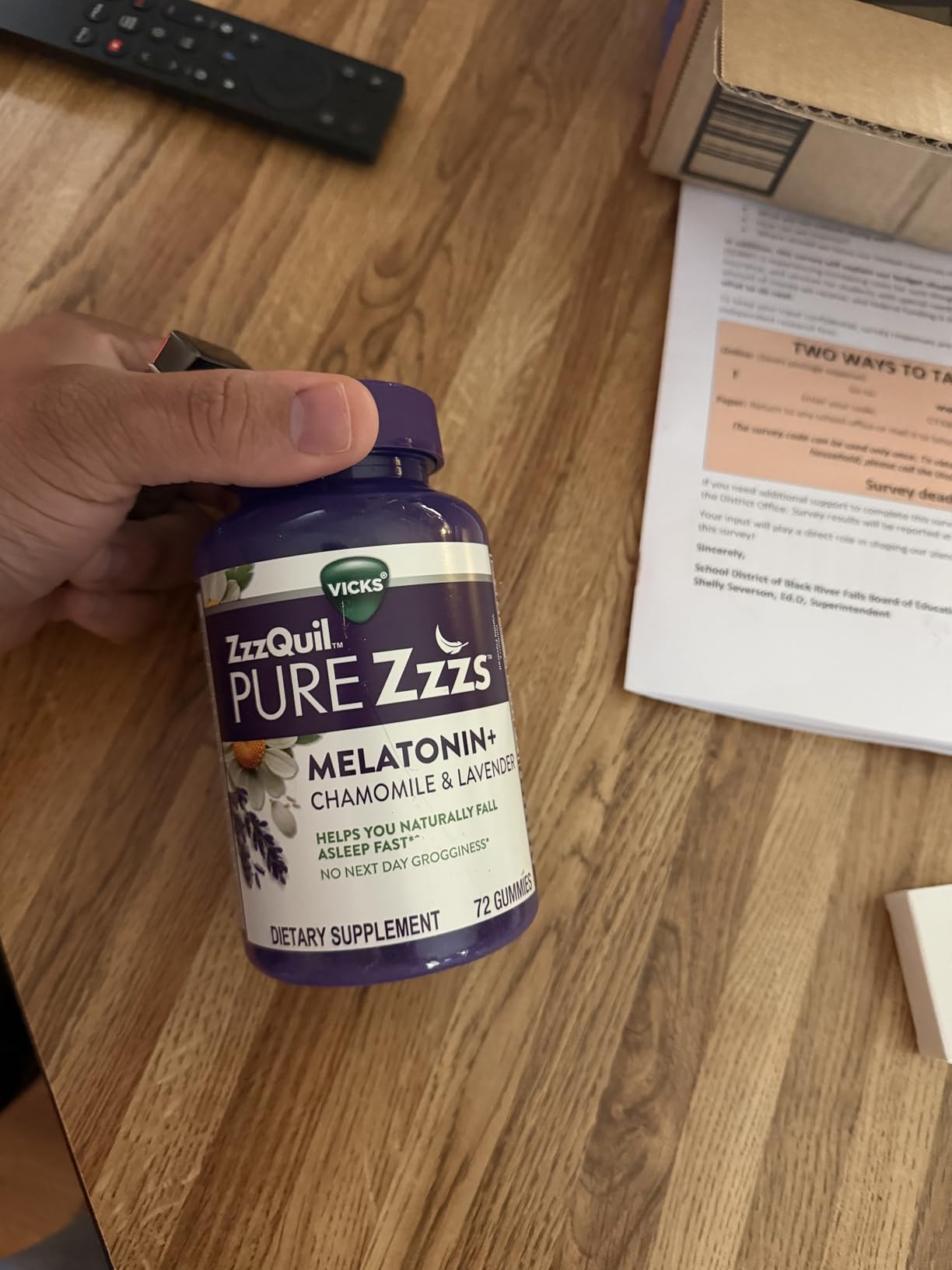 ZzzQuil, Pure Zzzs Melatonin Gummies, Sleep Aid, Melatonin 2mg, with Chamomile and Lavender, Melatonin Sleep Gummies, Sleep Aids for Adults, Wildberry Vanilla Flavored, 72 Sleep Gummies customer photo 1