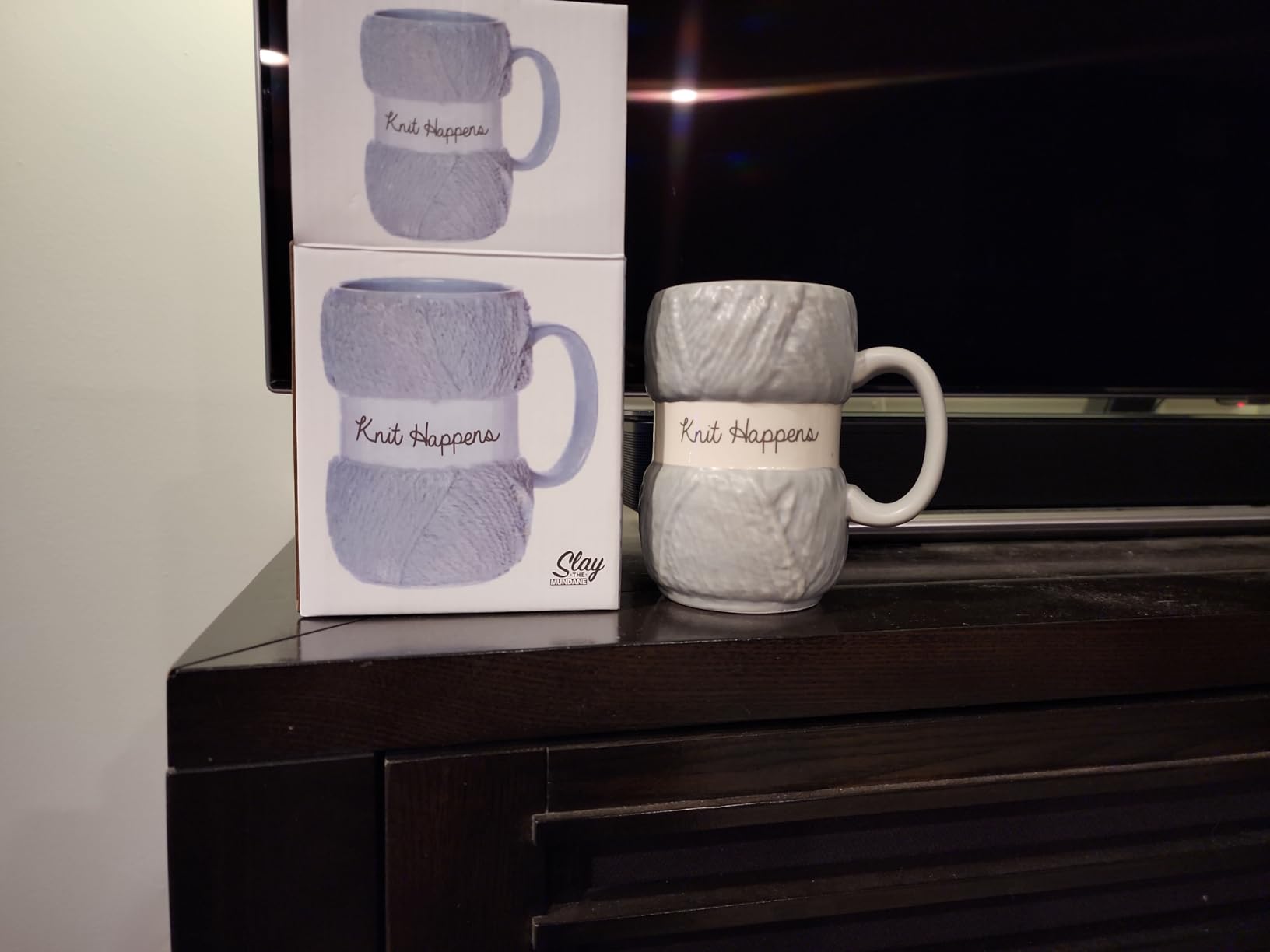 Boxer Gifts ‘I Like Big Balls And I Cannot Lie’ Novelty Knitting Gifts Yarn Mug | Realistic Wool Detailing | Fun Christmas, Birthday Or Mother's Day Knit Gift For Women customer photo 2