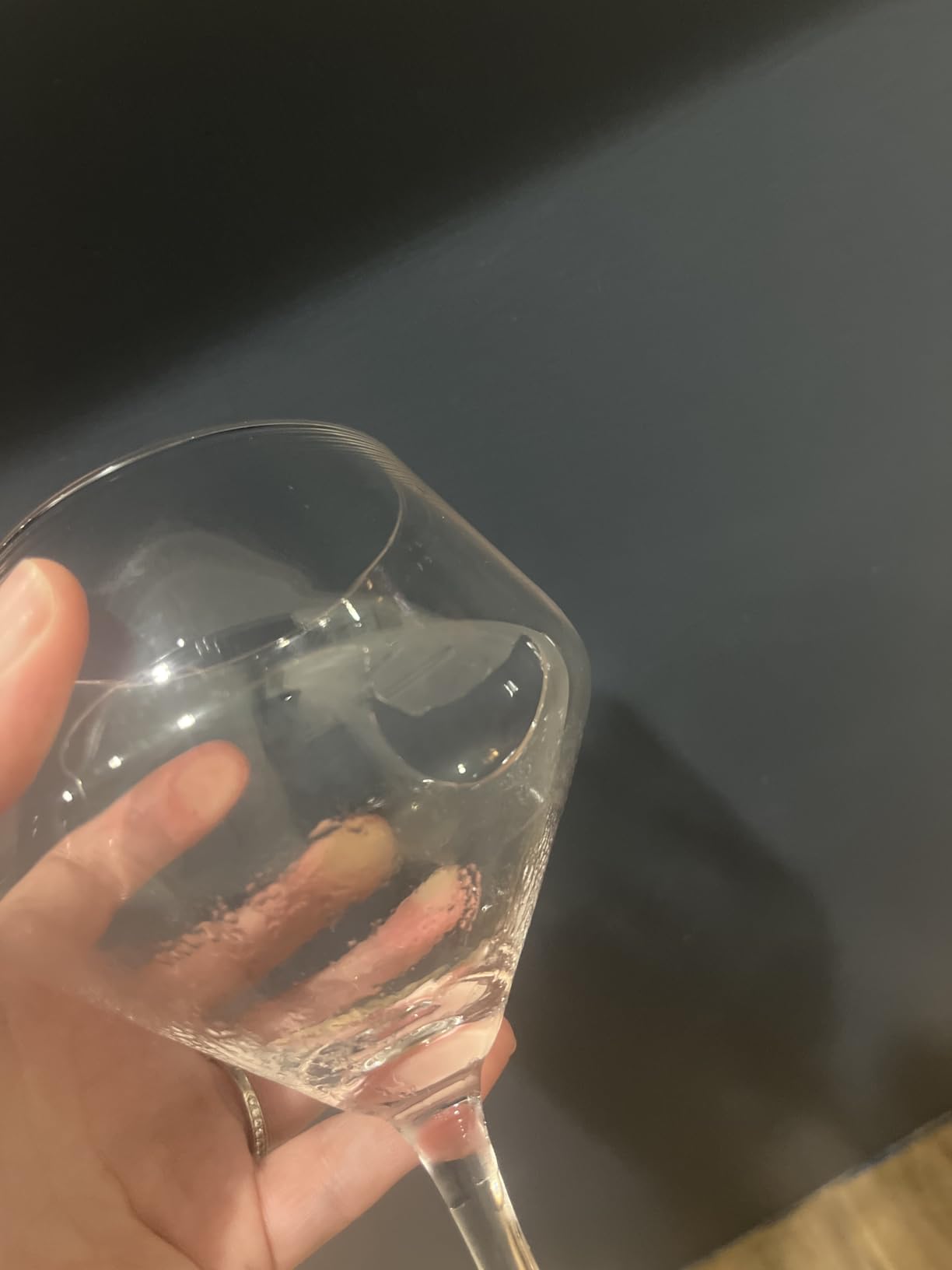 Viski Raye Angled Stemmed Gin and Tonic Glasses Set of 2 - Premium Crystal Clear Cocktail Gin Glasses for Gin Lovers Gift Set - 14oz customer photo 1