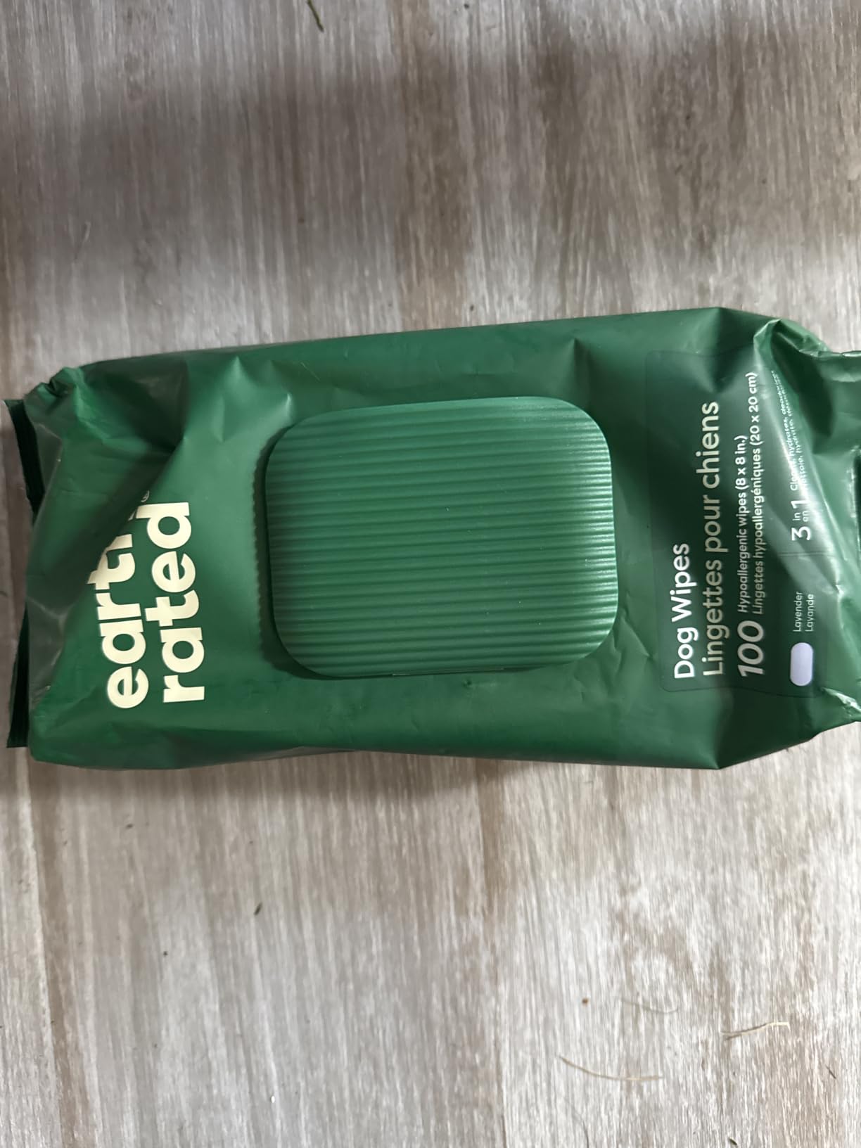 Earth Rated Dog Wipes for Paws & Butt, Deodorizing, Lavender, 100ct customer photo 2