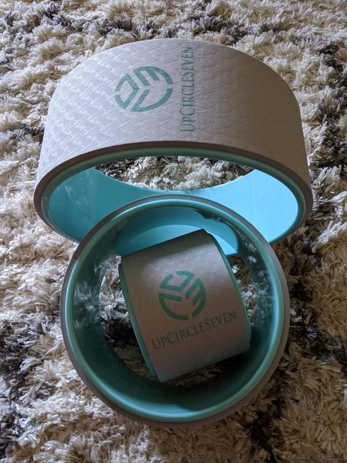 UpCircleSeven Yoga Wheel Set - Strongest & Most Comfortable Yoga Prop Wheel, 3 Pack for Back Pain and Stretching (12, 10, 6 inch) customer photo 2