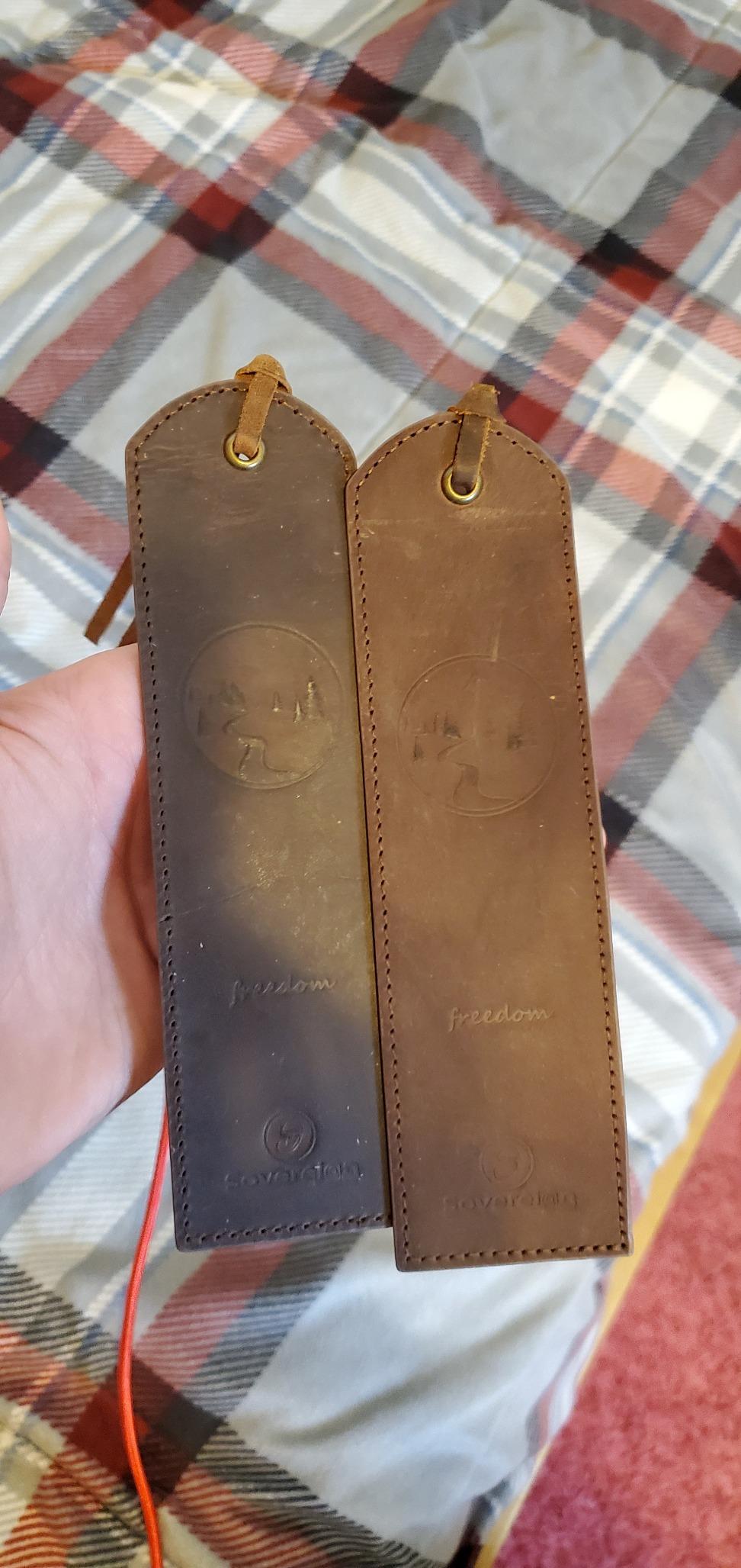 Leather Bookmark Handmade with World Map Design - 2 Genuine Leather Book Marks - Perfect Bookmarks for Men Women and Kids | Great Book Lovers Gift for Bookworms Writers and Explorer Friends customer photo 1