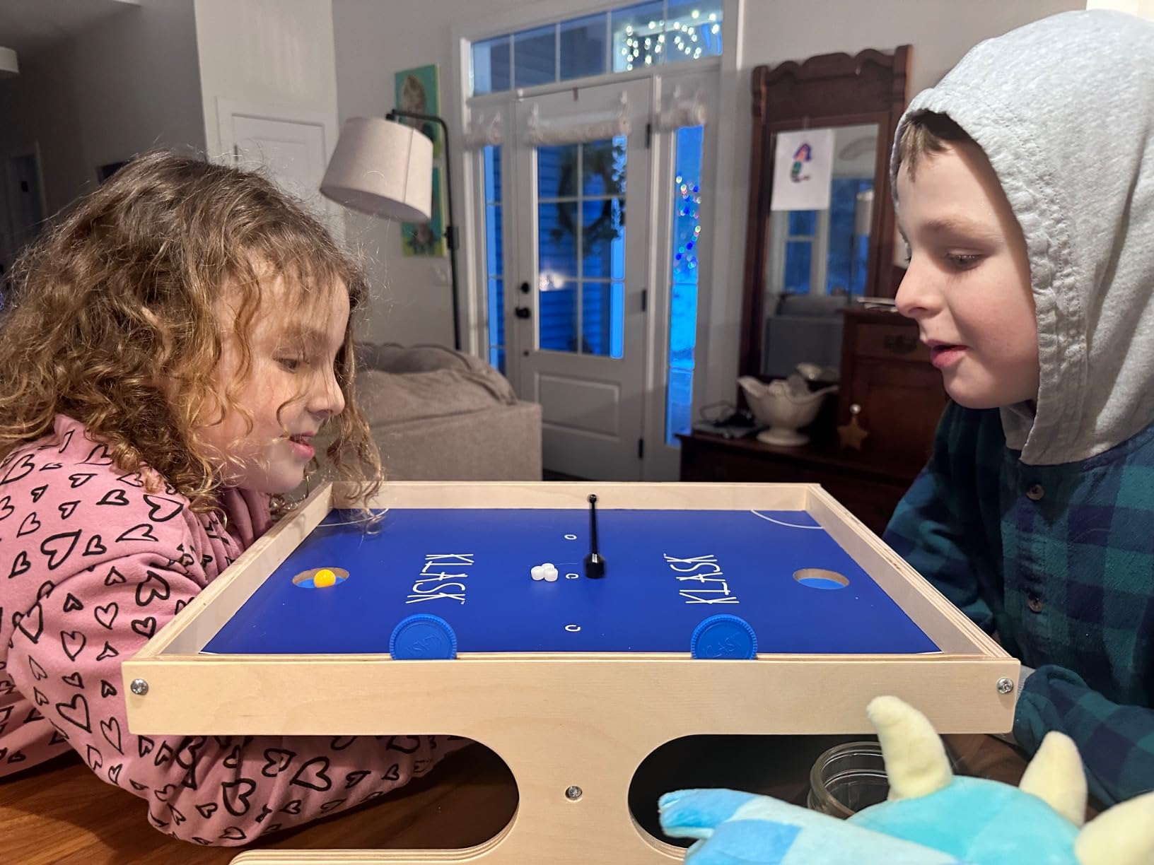 KLASK Magnetic Tabletop Game- Half Air Hockey, Half Foosball, Ages 8+ customer photo 1