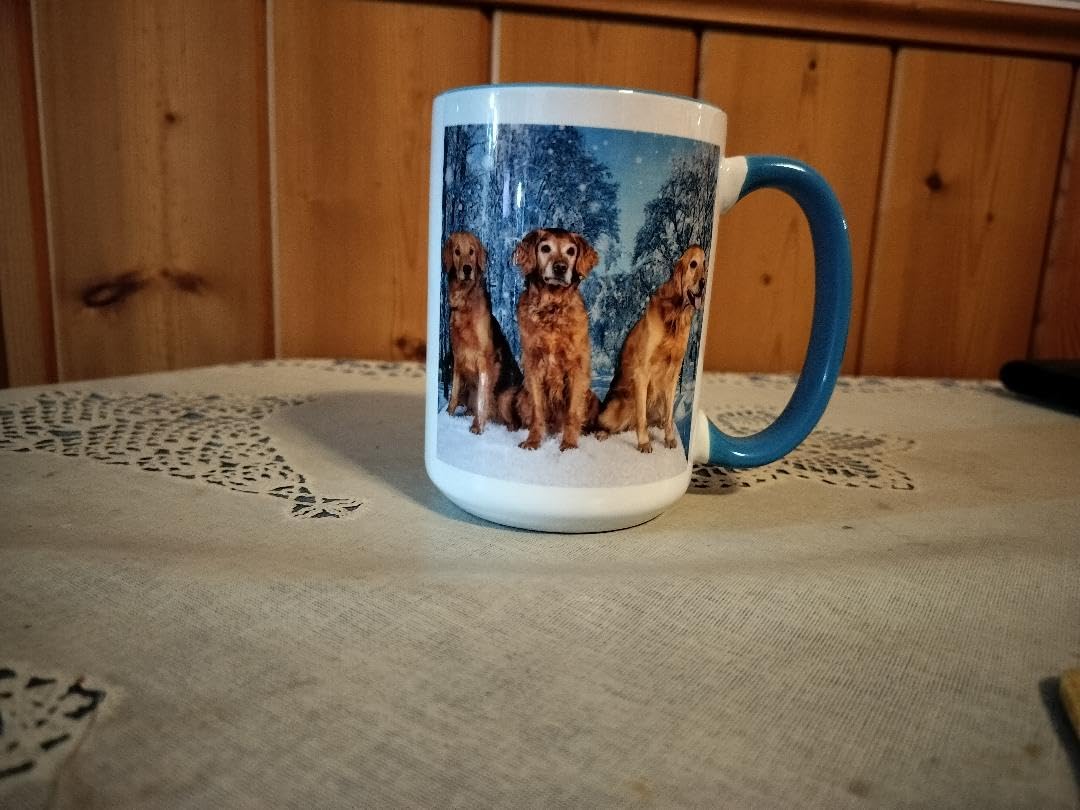 Custom Photo Coffee Mugs, 11 Oz or 15 oz, Personalized Mugs with Picture, Text, Name - Photo Gifts, Custom Mugs with Pictures, Taza Personalizadas, White customer photo 1