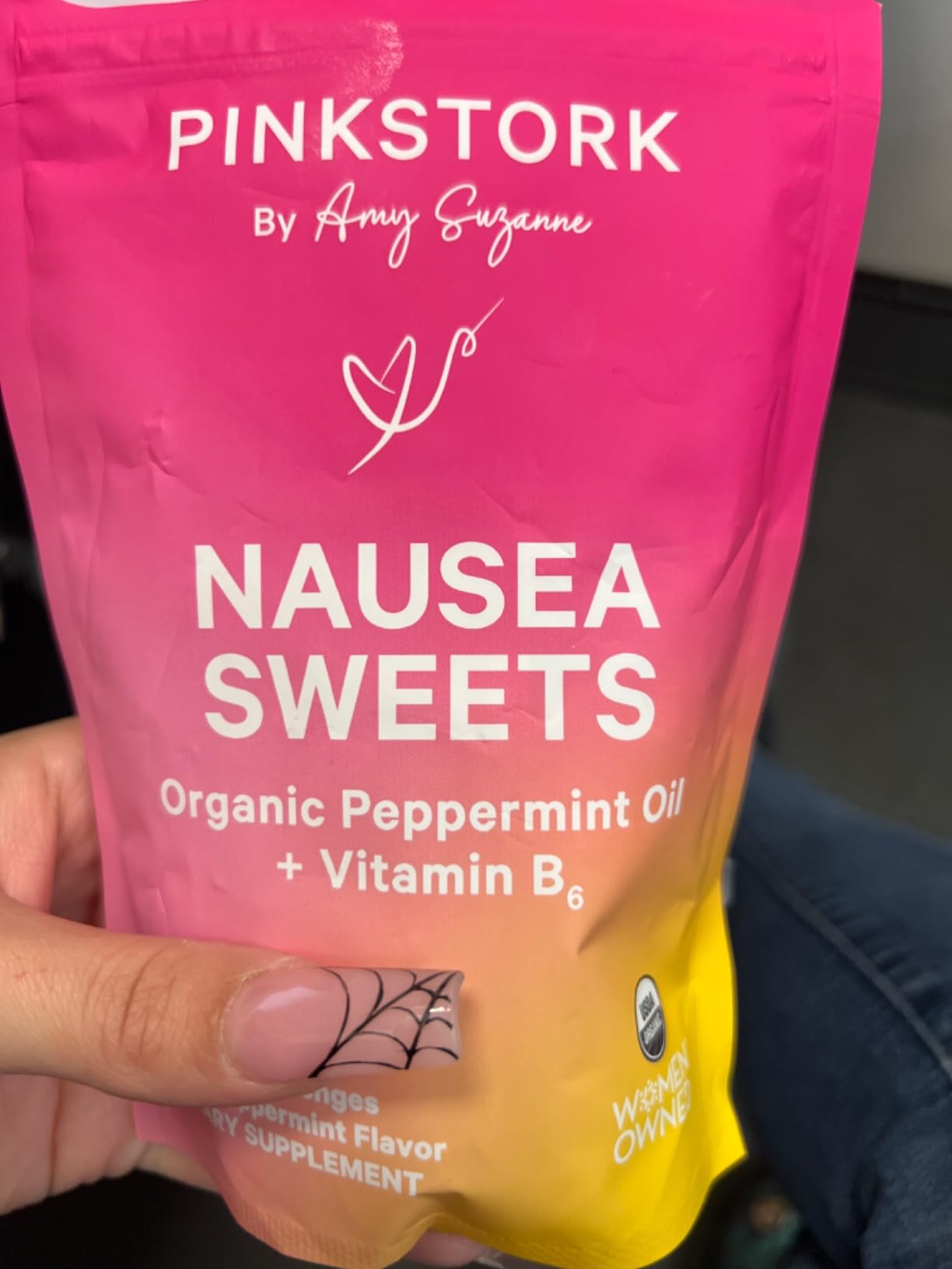 Pink Stork Organic Peppermint Sweets, Morning + Motion Sickness, 30 Ct customer photo 1