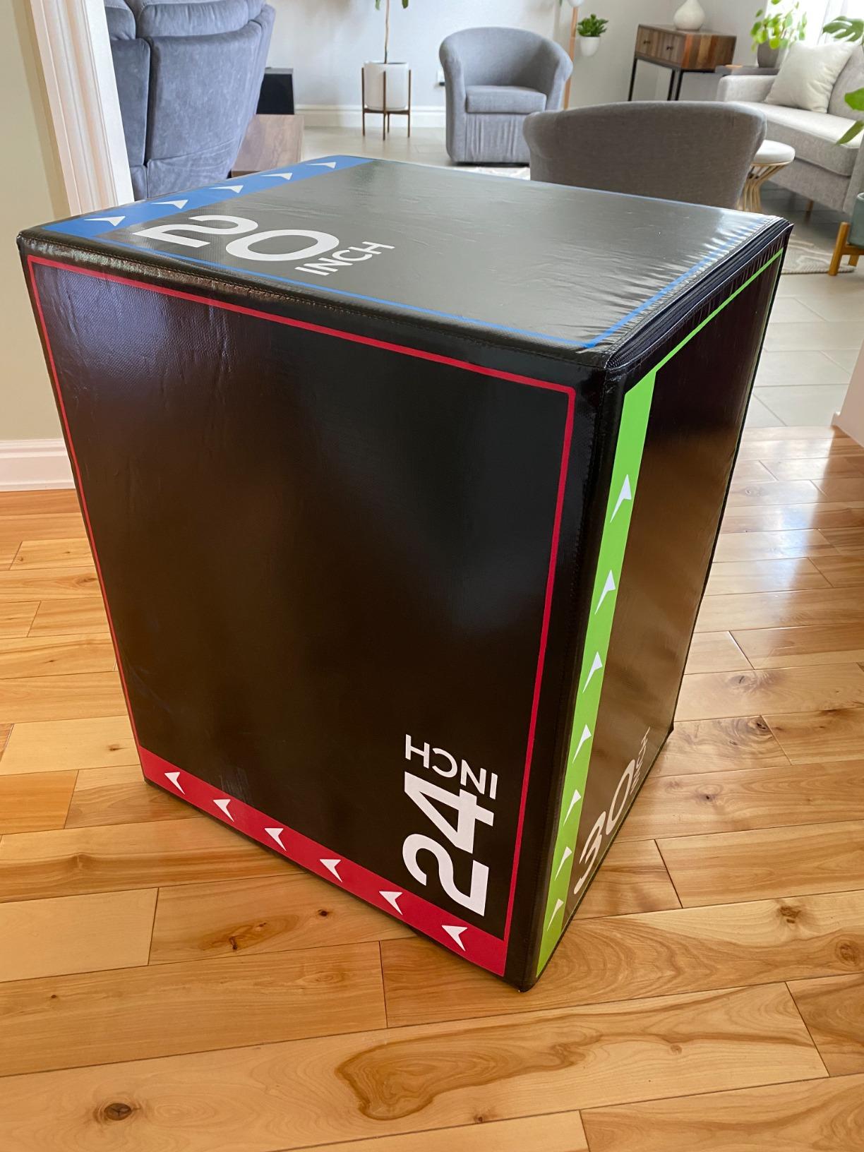 BalanceFrom 3-in-1 Foam Plyometric Jump Box for Home Gym, Multiple Heights. customer photo 1