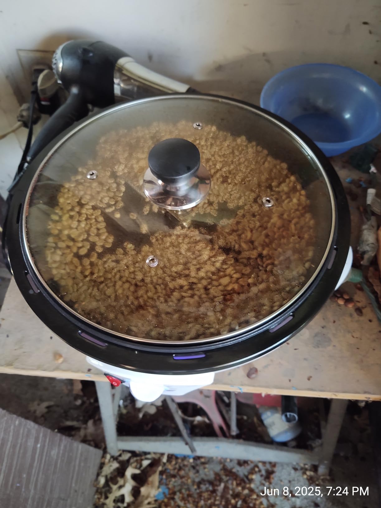 JIAWANSHUN Electric Coffee Bean Roaster Machine for Home Use,1.1lb Capacity customer photo 2
