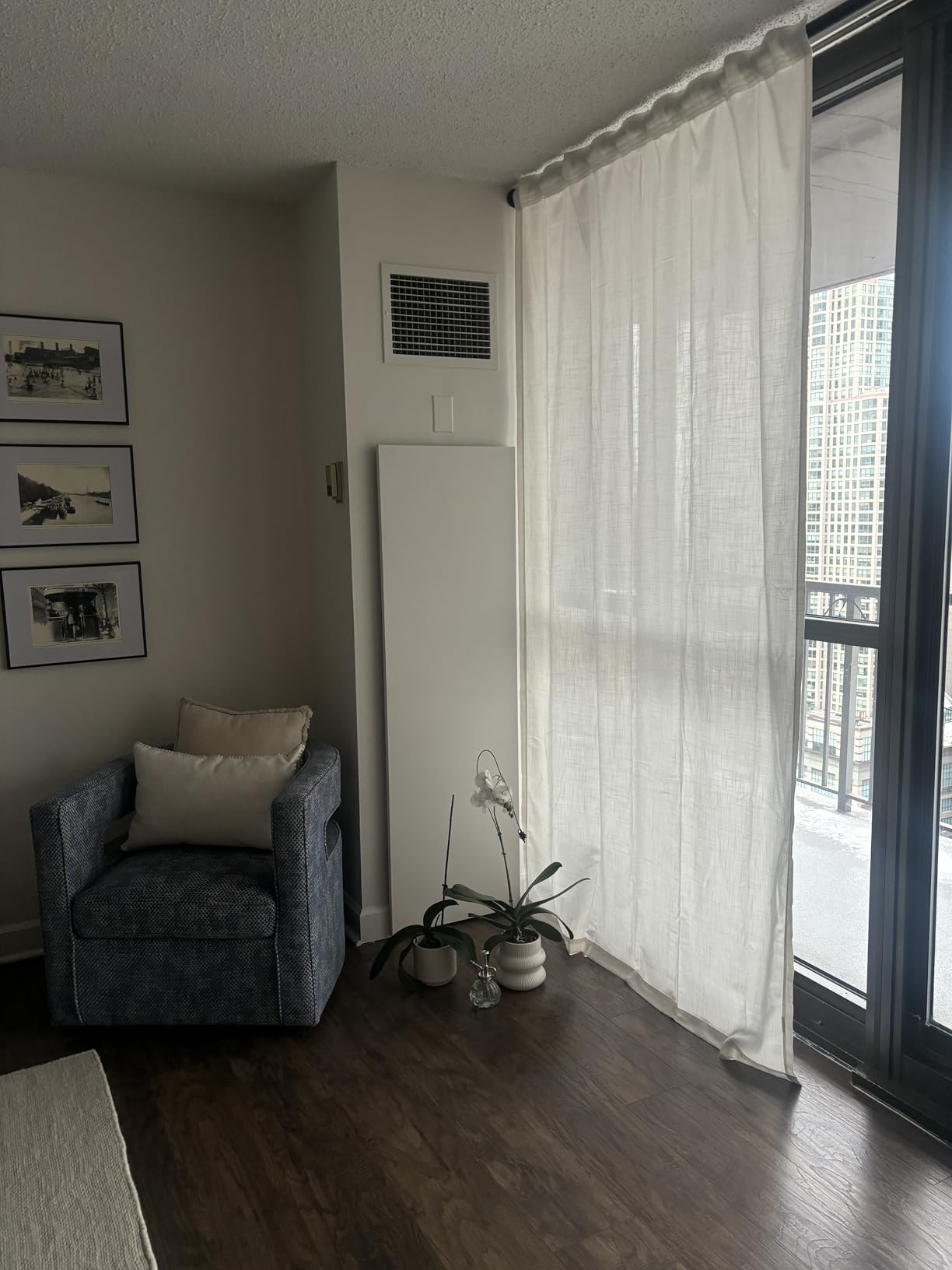 ALLZONE Heavy Duty Tension Curtain Rod for Window, 83-123 In., Secure Lock customer photo 2