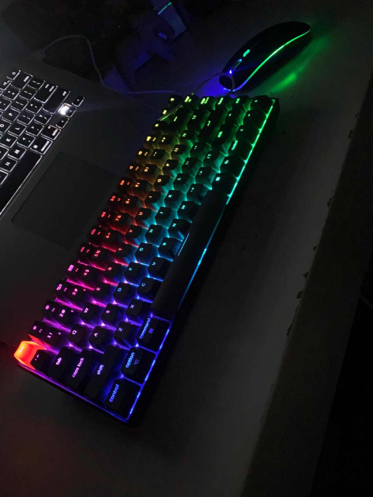 Keychron K2 75% Layout RGB Bluetooth Wireless Mechanical Keyboard with Keychron Super Brown Switch/Anti Ghosting/N-Key Rollover, Compact 84 Keys USB Wired Gaming Keyboard for Mac Windows-Version 2 customer photo 2