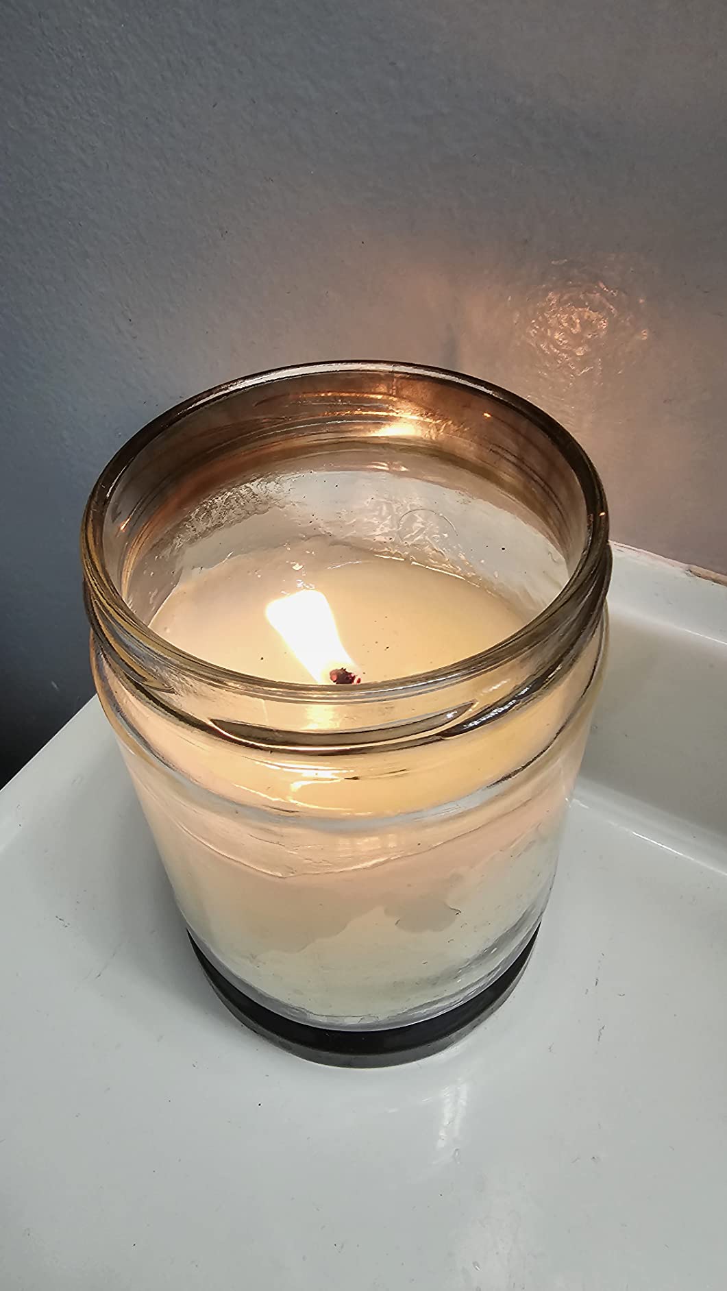 Vanilla Bean Odor Eliminating Highly Fragranced Candle - Eliminates 95% of Pet, Smoke, Food, and Other Smells Quickly - Up to 80 Hour Burn time - 12 Ounce Premium Soy Blend customer photo 1