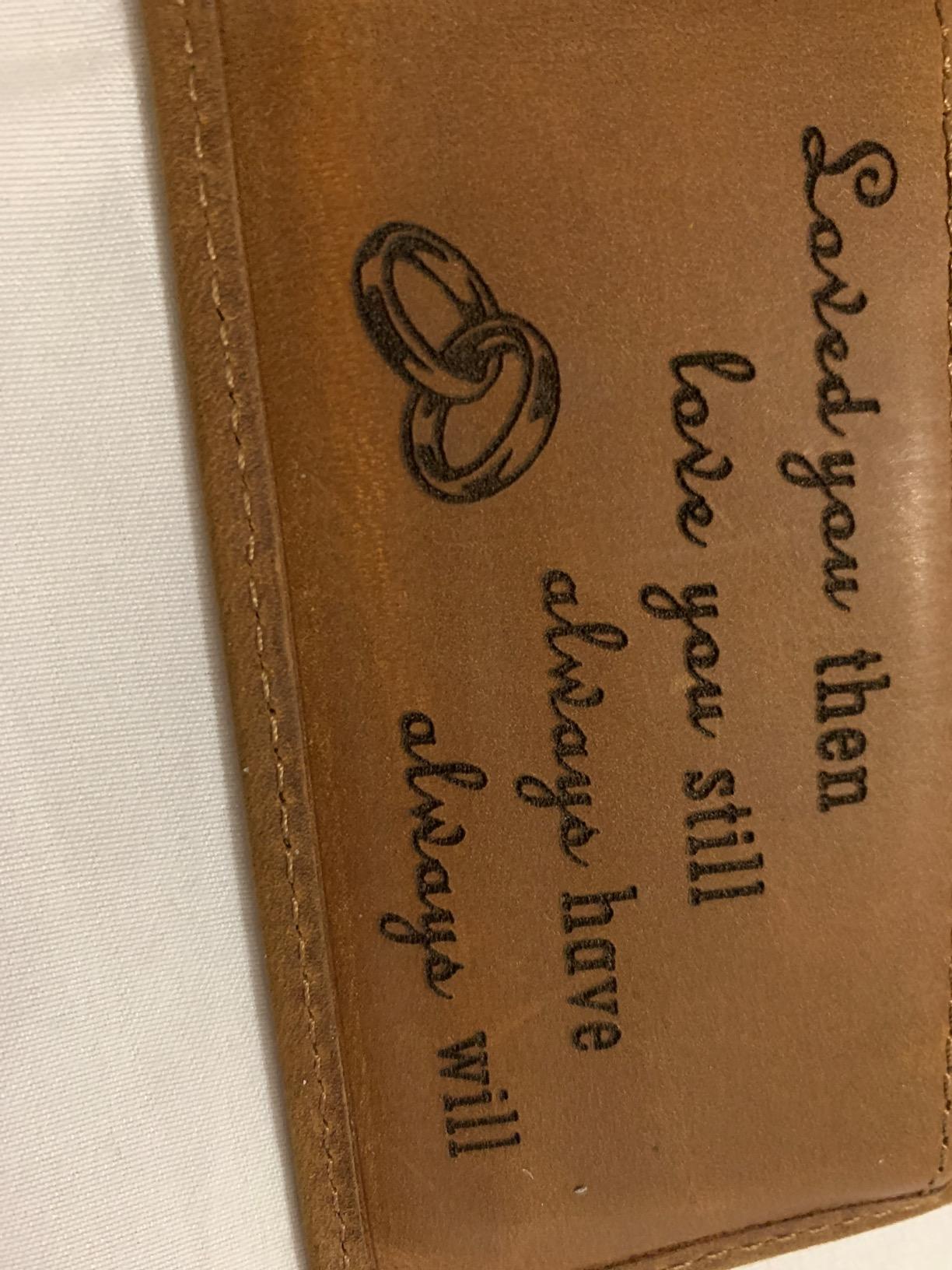 Wallet for Men Personalized Gifts for Him Custom Leather wallets to My Love customer photo 1