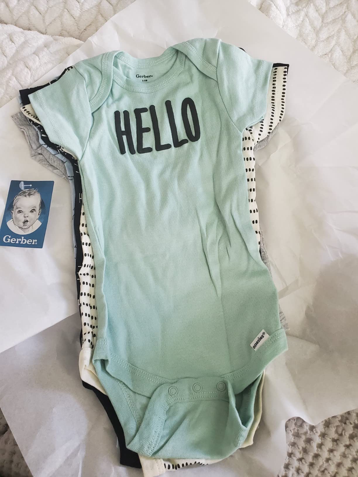 Gerber Baby Boys' 5-pack Variety Onesies Bodysuits customer photo 2
