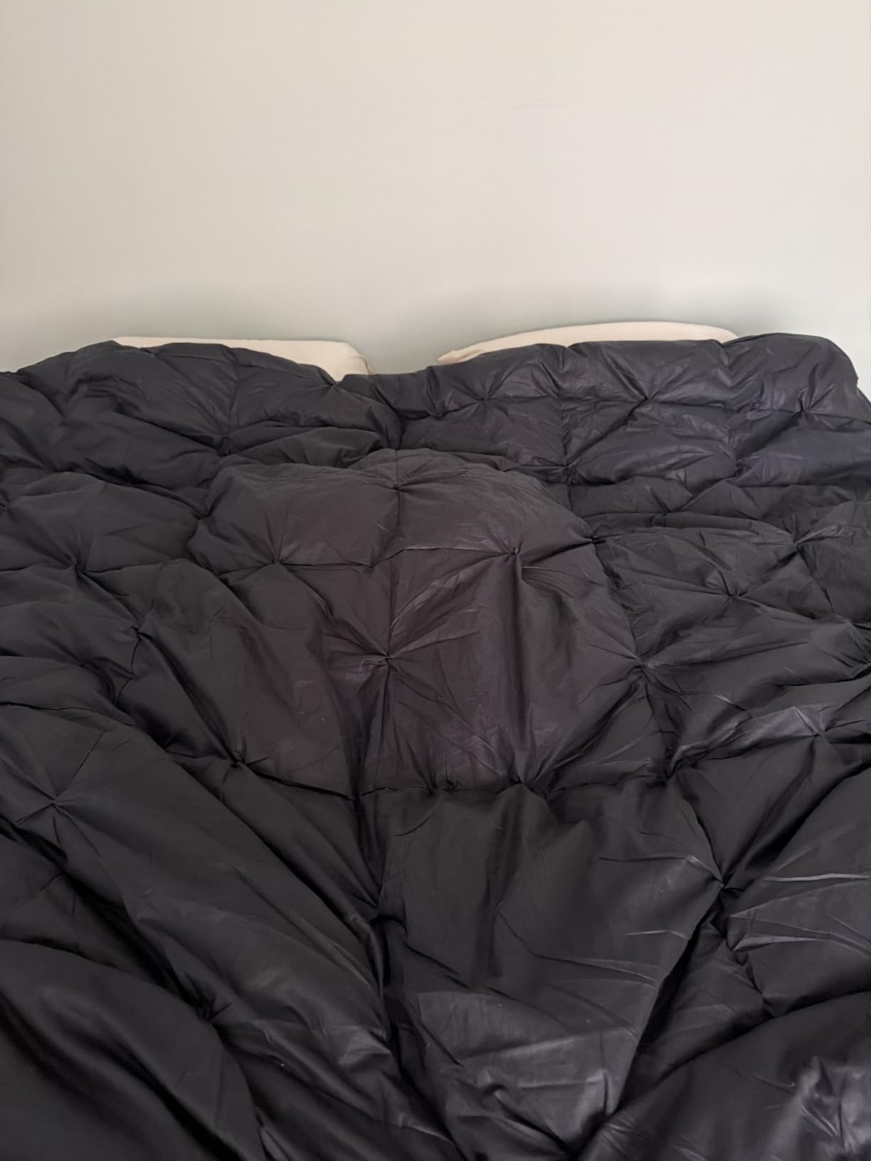 Three Geese Pinch Pleat Waterfowl Feathers and Down Comforter Queen Size Duvet Insert,750+ Fill Power,1200TC 100% Cotton, Premium All Seasons White Warm Hotel Comforter with 8 Tabs. customer photo 2